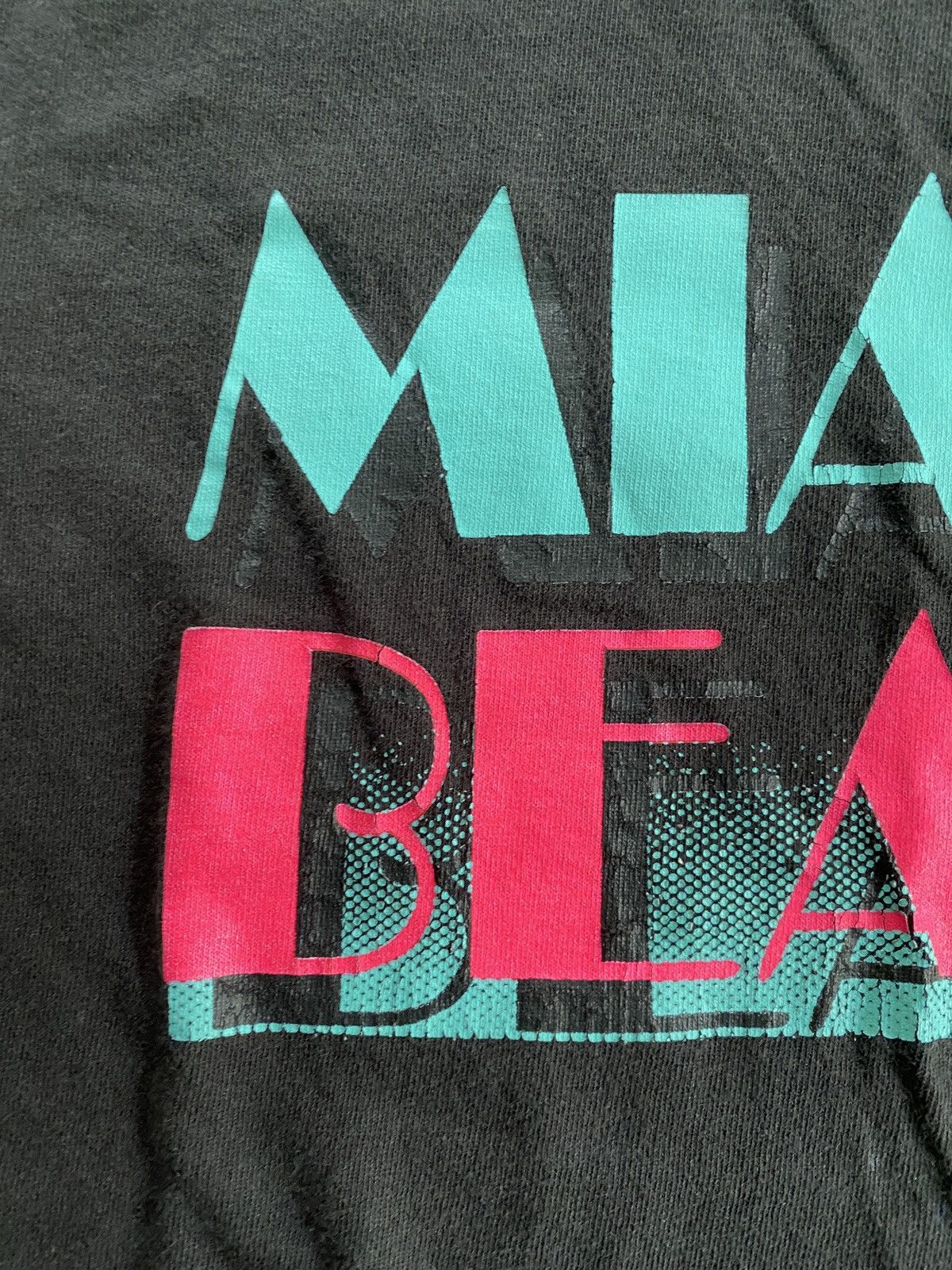 Delta Vintage Y2K’s Miami Beach Faded Tee Size US S / EU 44-46 / 1 - 4 Thumbnail