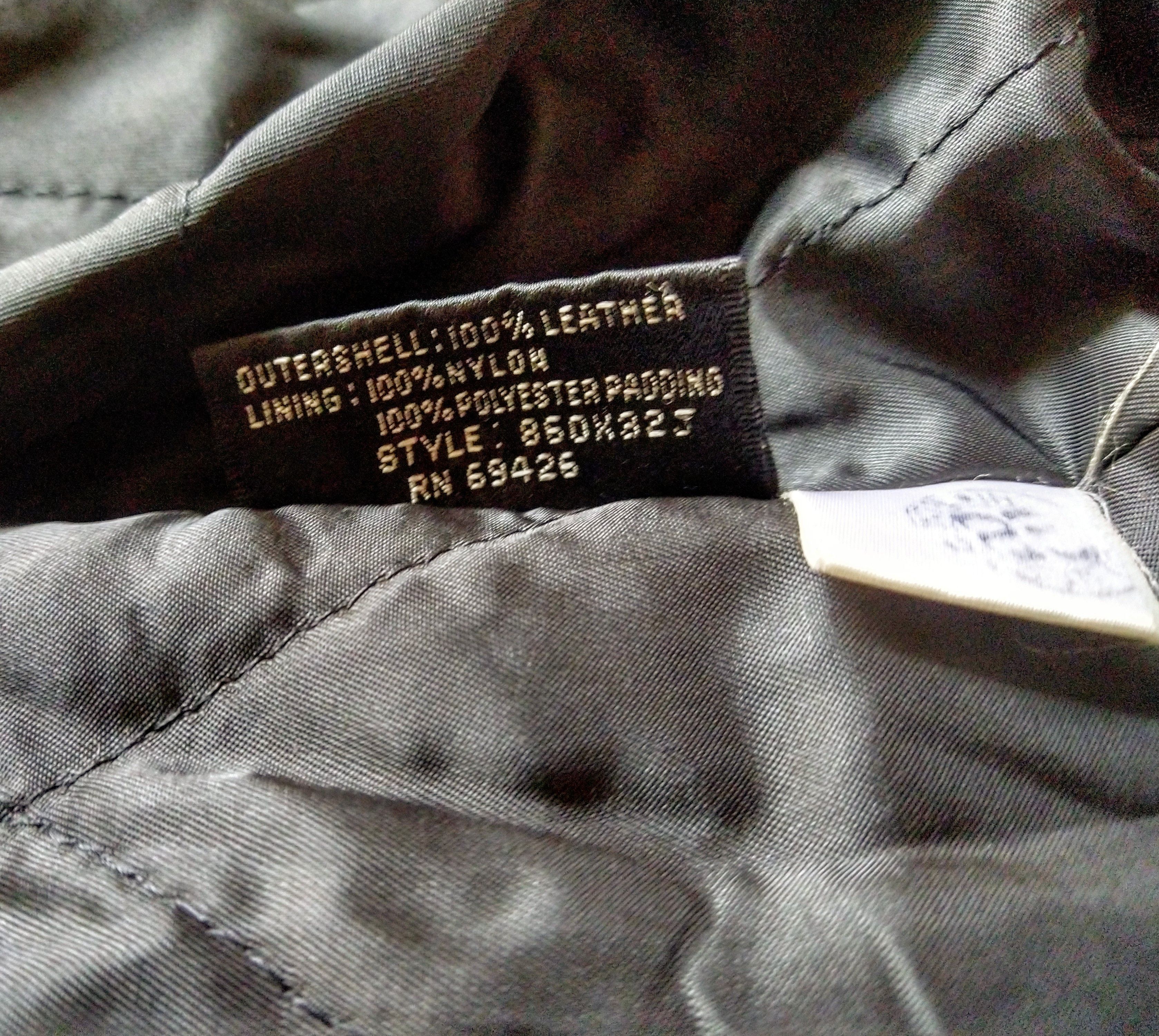 Genuine Leather Vintage Leather Biker Jacket Size Large Black Motorcycle Zip Size US L / EU 52-54 / 3 - 16 Thumbnail
