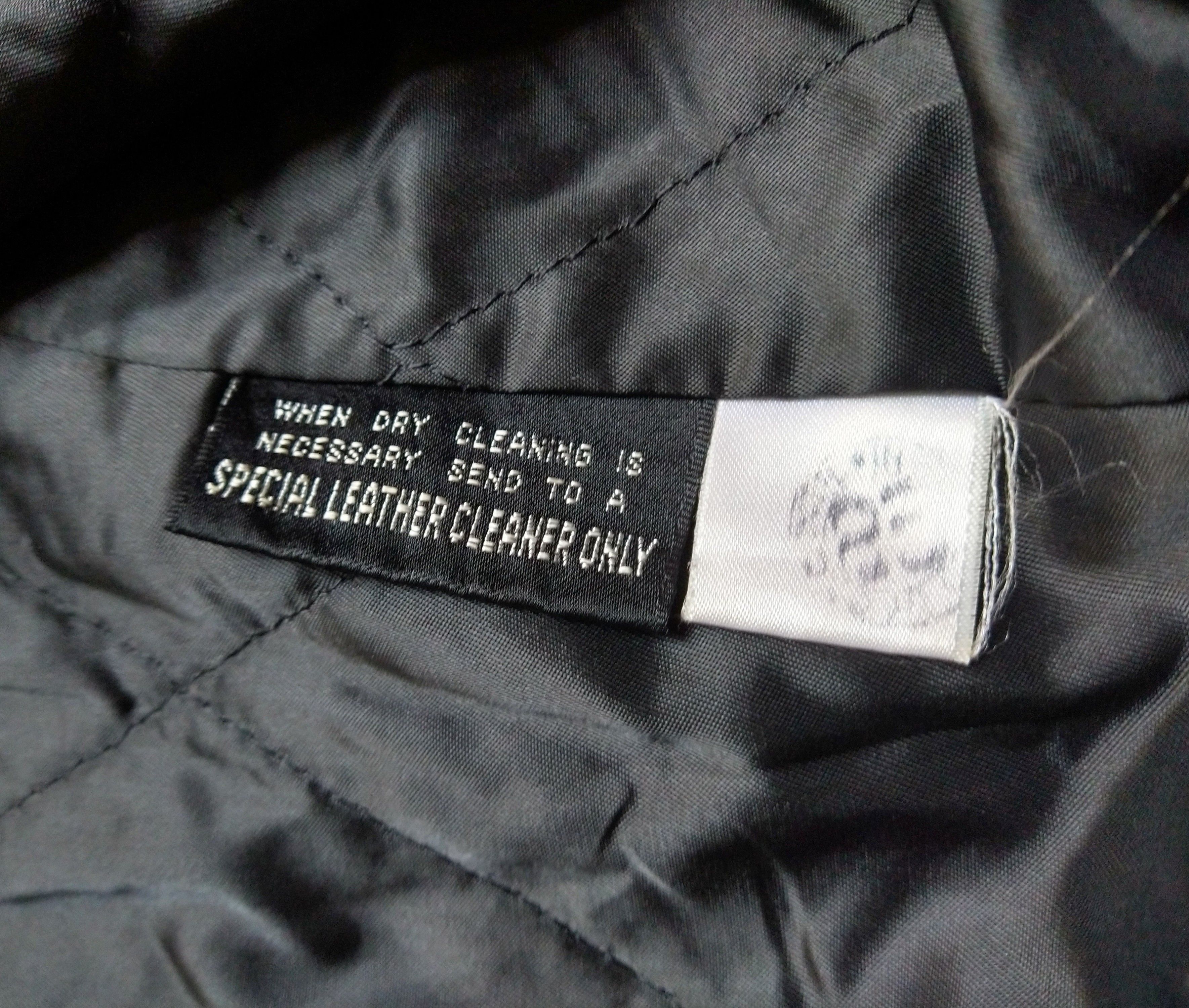 Genuine Leather Vintage Leather Biker Jacket Size Large Black Motorcycle Zip Size US L / EU 52-54 / 3 - 15 Thumbnail