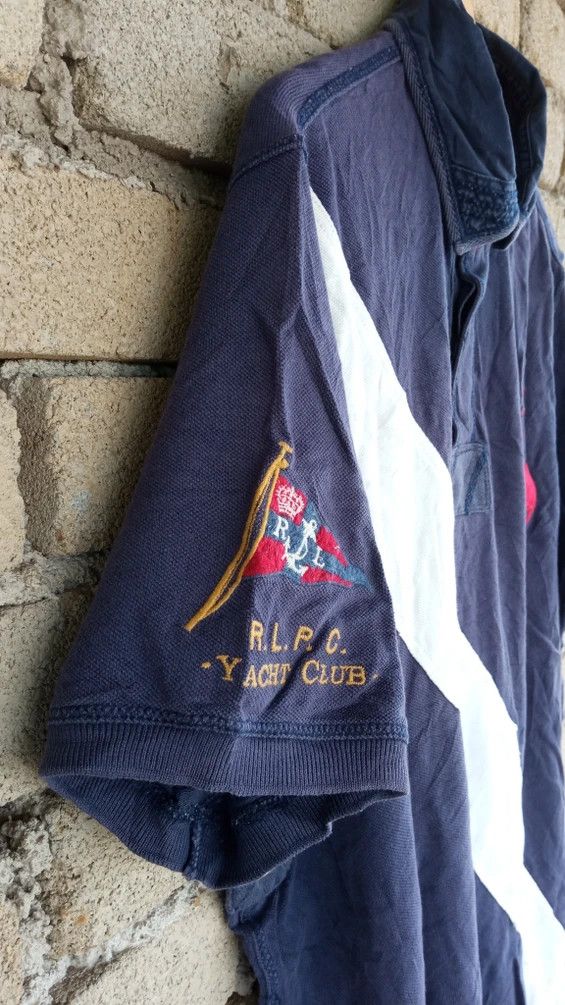 Polo Ralph Lauren × Ralph Lauren × Vintage 🔥🔥Vintage Polo Ralph Lauren Yacht Club T-Shirt Size US XL / EU 56 / 4 - 7 Thumbnail