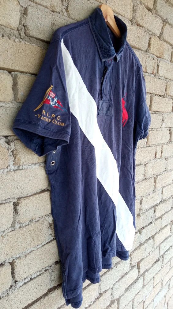 Polo Ralph Lauren × Ralph Lauren × Vintage 🔥🔥Vintage Polo Ralph Lauren Yacht Club T-Shirt Size US XL / EU 56 / 4 - 6 Thumbnail