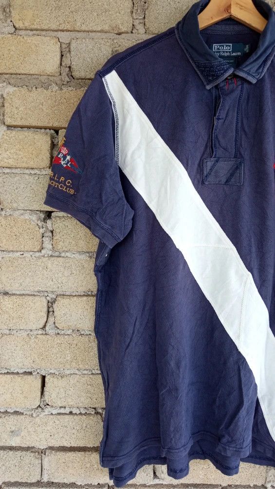 Polo Ralph Lauren × Ralph Lauren × Vintage 🔥🔥Vintage Polo Ralph Lauren Yacht Club T-Shirt Size US XL / EU 56 / 4 - 4 Thumbnail