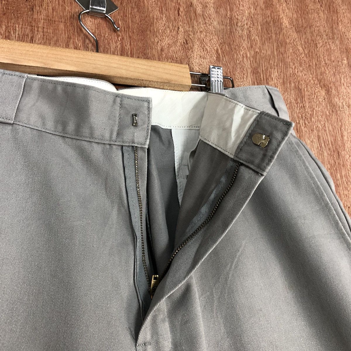 Dickies Dickies Grey Straight double knee Pants #c826 Size US 31 - 6 Thumbnail