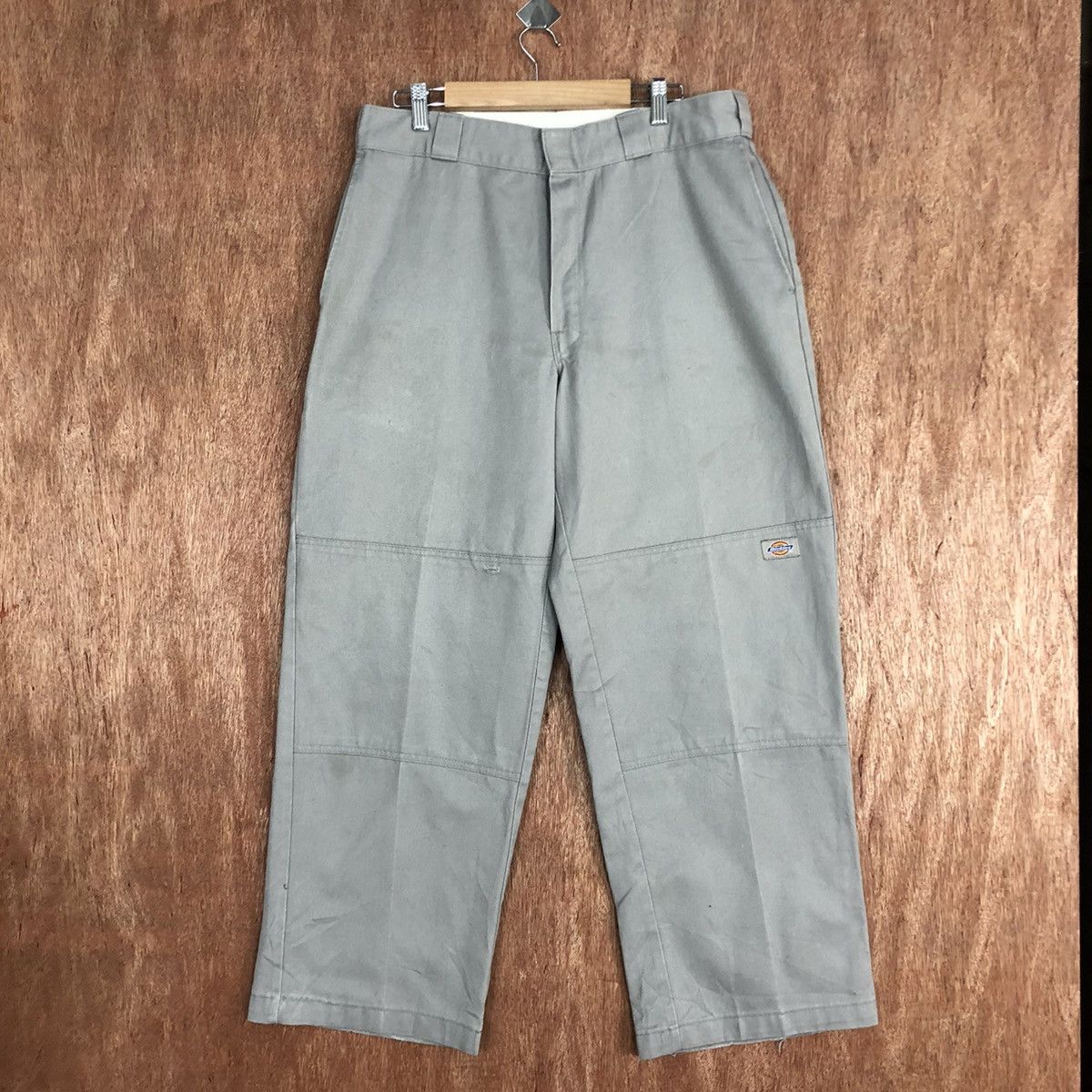 Dickies Dickies Grey Straight double knee Pants #c826 Size US 31 - 1 Thumbnail