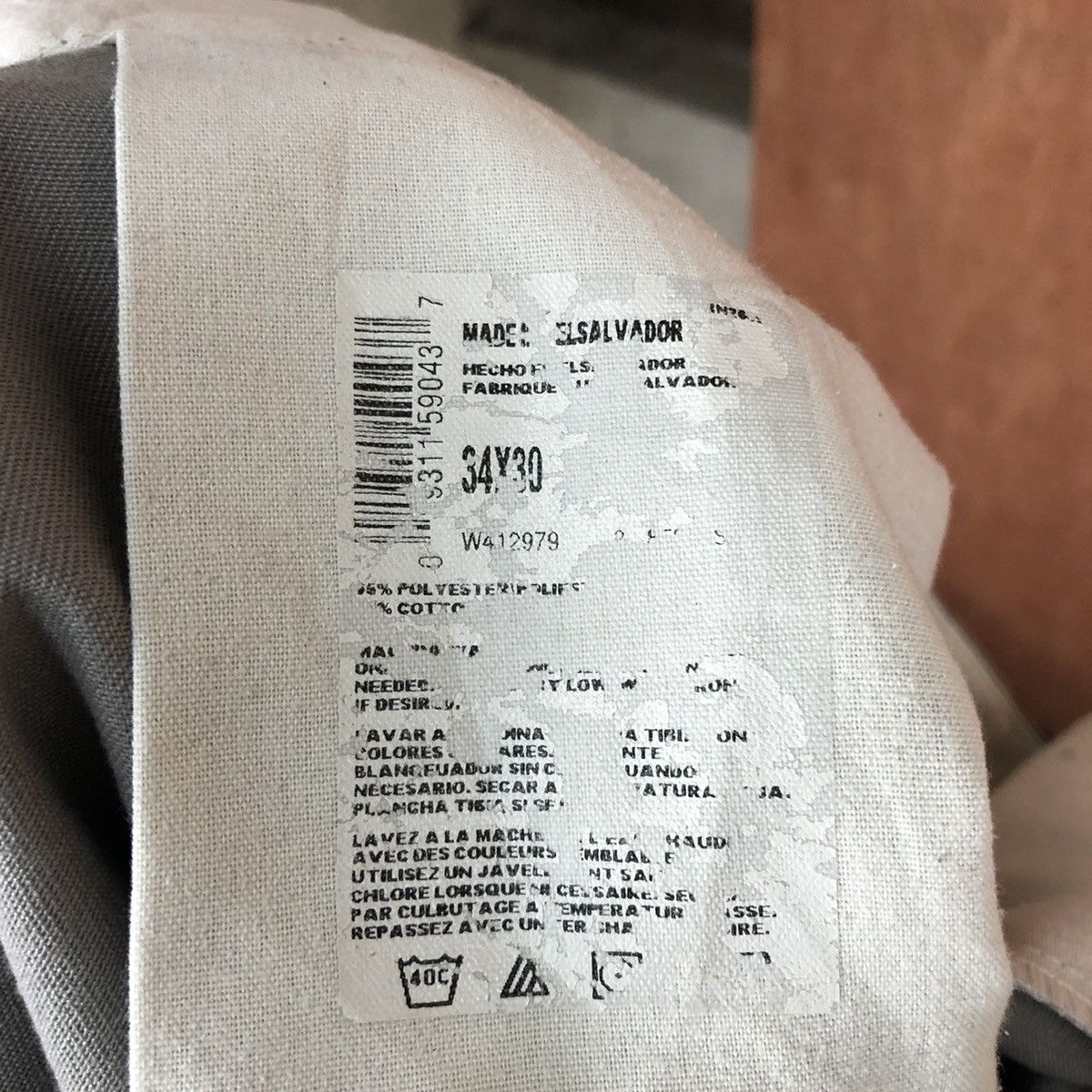Dickies Dickies Grey Straight double knee Pants #c826 Size US 31 - 11 Thumbnail