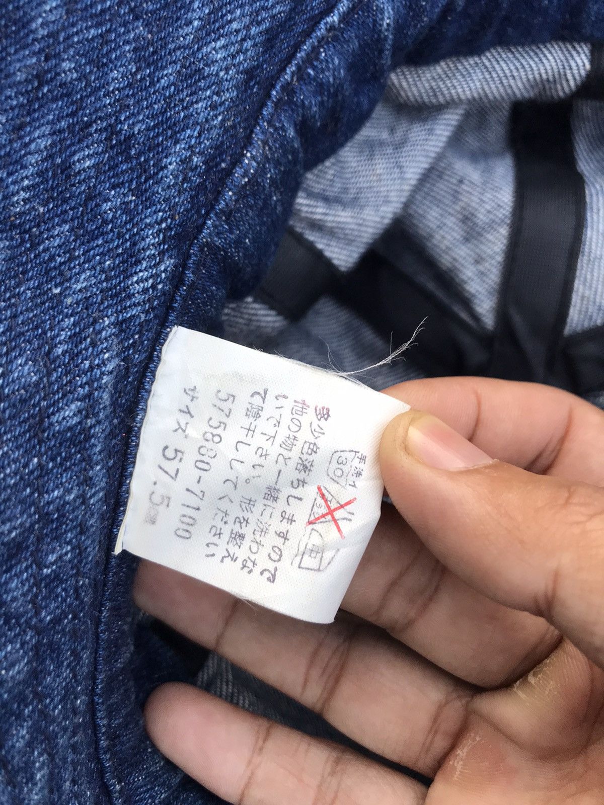 Japanese Brand × Vintage VTG JAPANESE BRAND BUCKET HAT INSPIRED 60’S USNAVY DENIM Size ONE SIZE - 6 Thumbnail