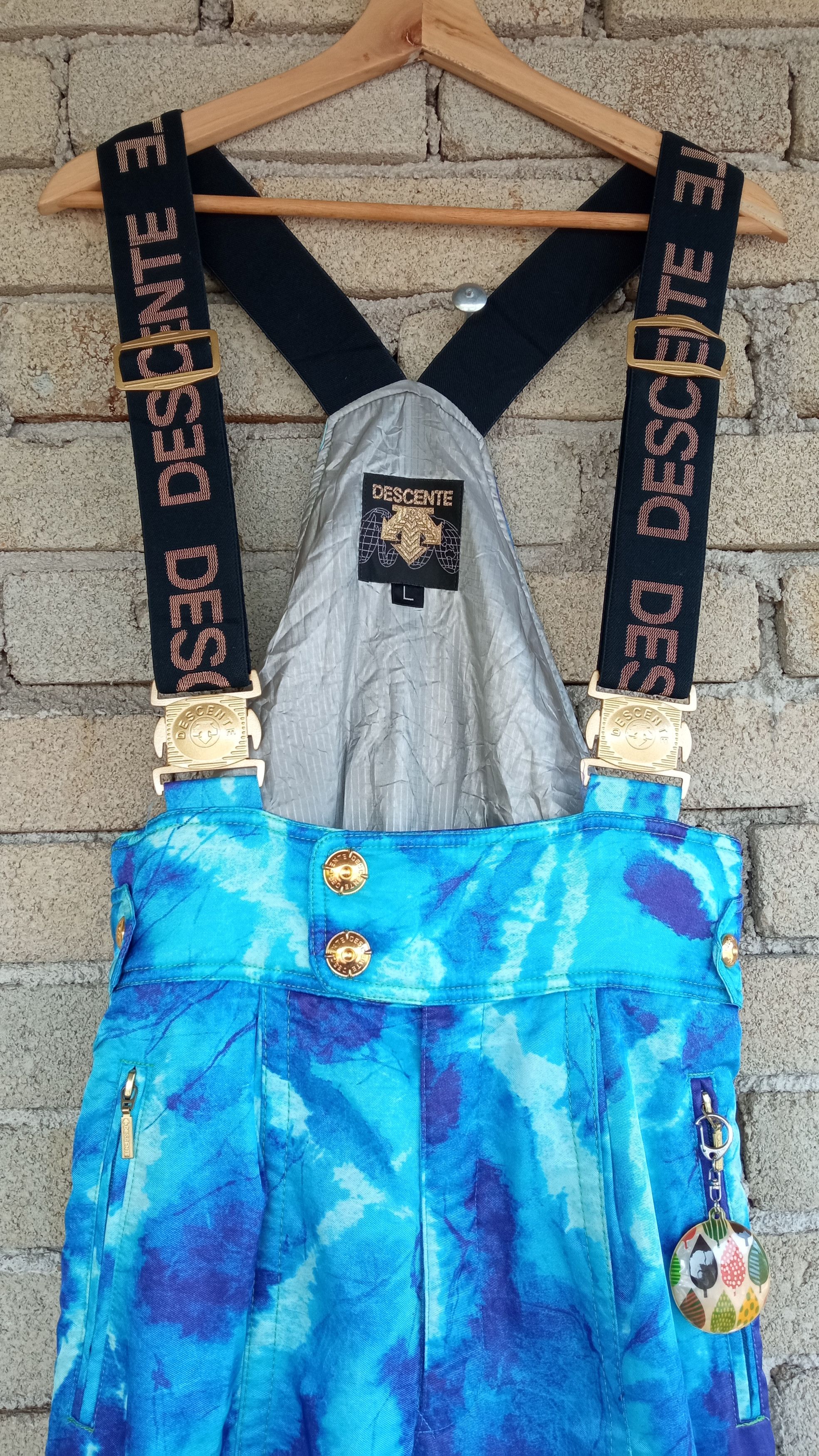 Descente × Japanese Brand × Vintage 🔥🔥Vtg Descente SkiWear Fullprint Overall Koverall Jumpsuit Size US 30 / EU 46 - 4 Thumbnail