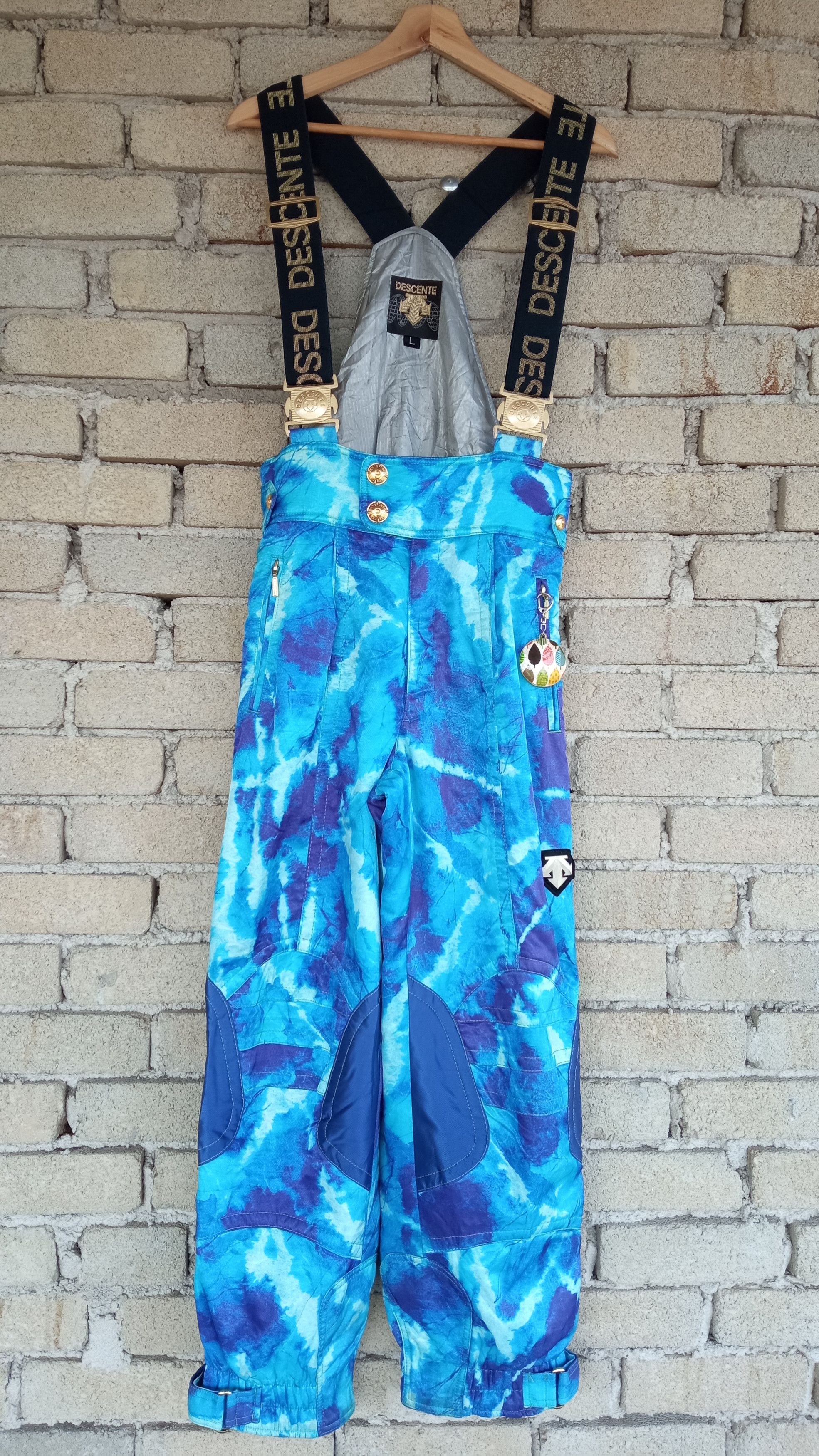 🔥🔥Vtg Descente SkiWear Fullprint Overall Koverall Jumpsuit