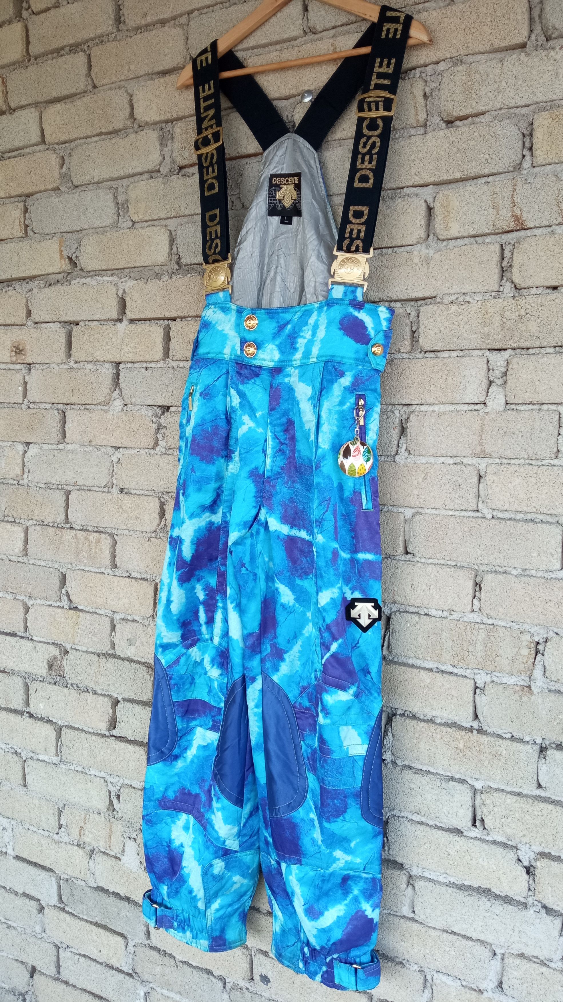 Descente × Japanese Brand × Vintage 🔥🔥Vtg Descente SkiWear Fullprint Overall Koverall Jumpsuit Size US 30 / EU 46 - 3 Thumbnail
