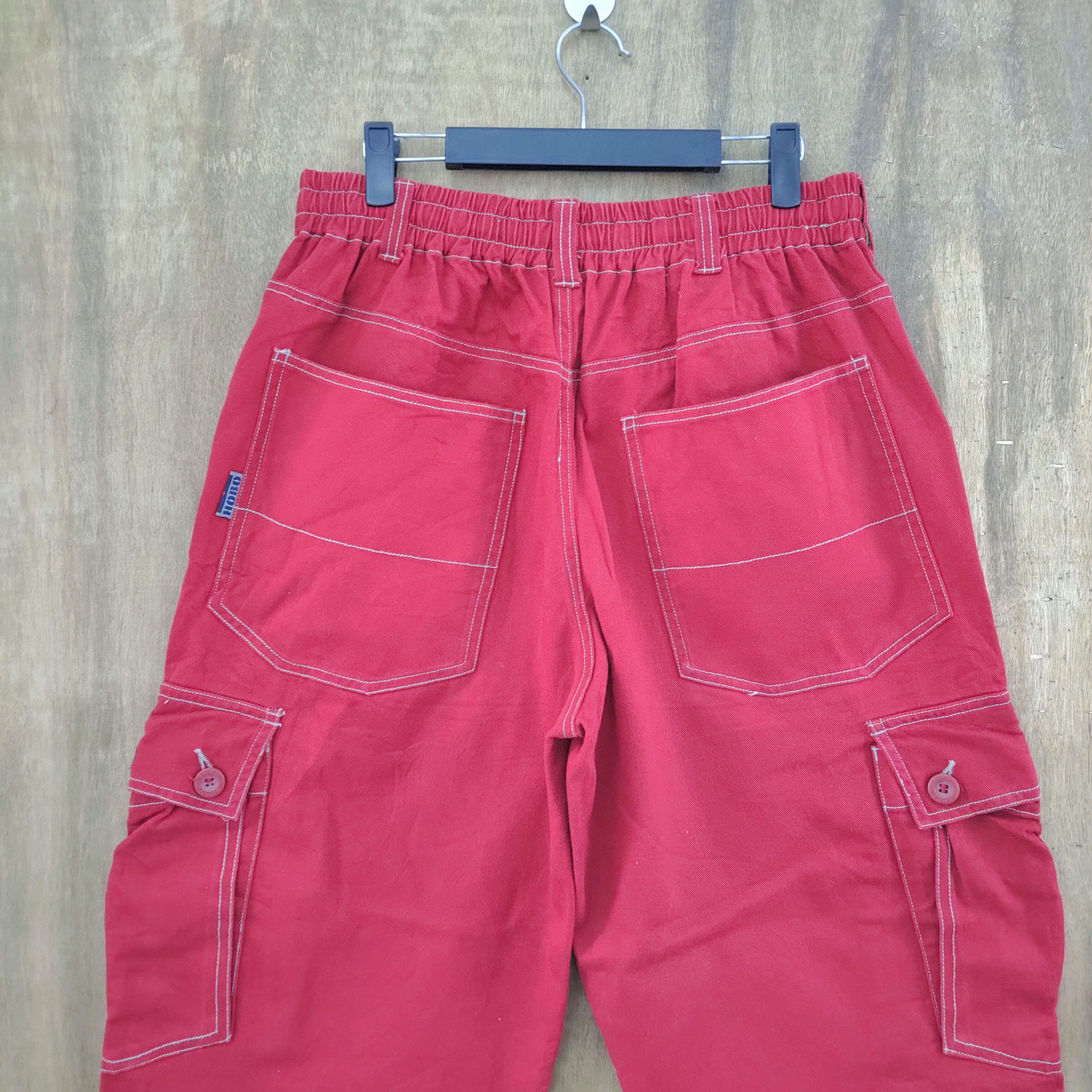 Hobo × Vintage HOBO RED BAGGY CARGO PANTS Size US 32 / EU 48 - 11 Thumbnail
