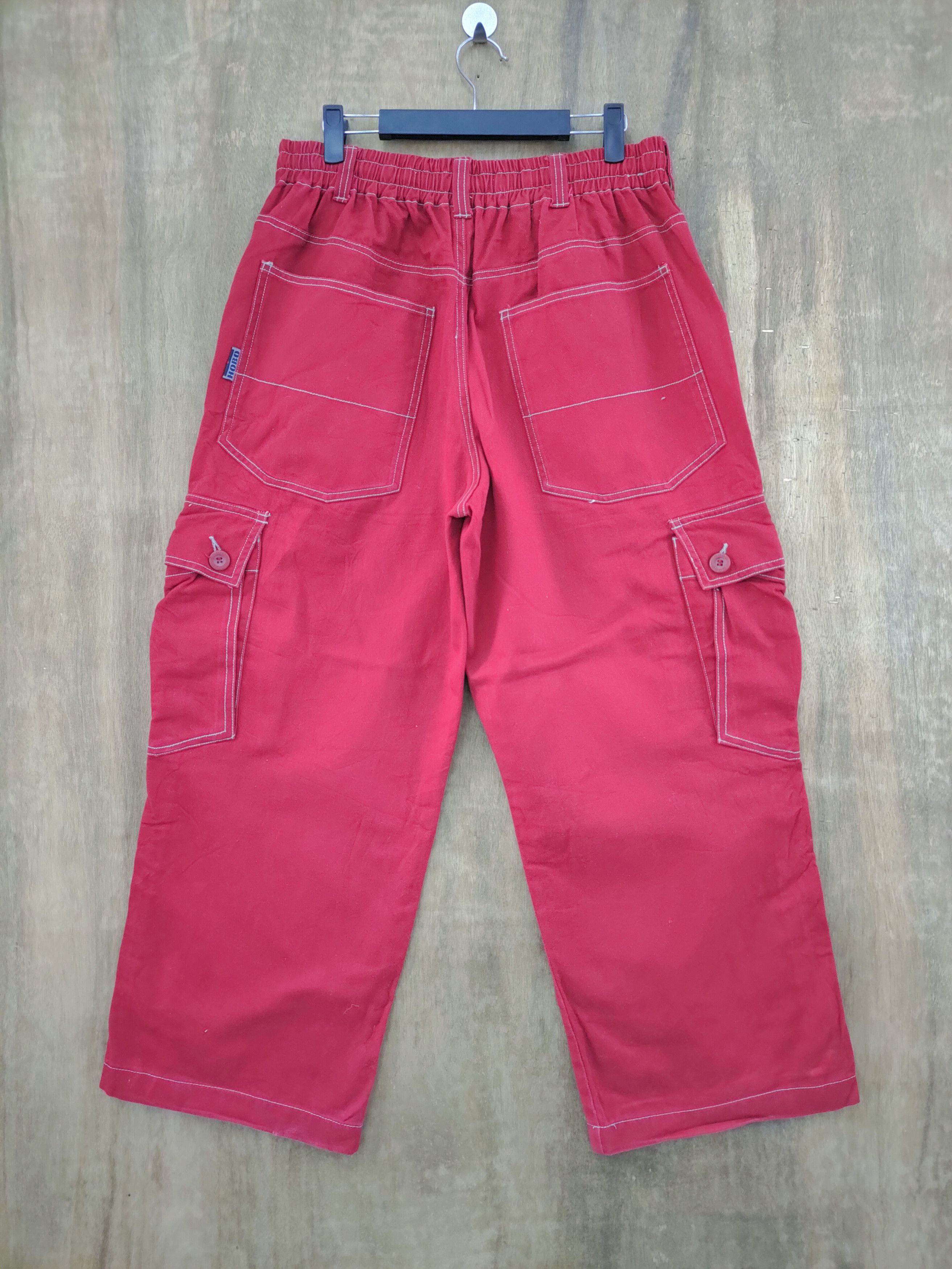 Hobo × Vintage HOBO RED BAGGY CARGO PANTS Size US 32 / EU 48 - 9 Thumbnail