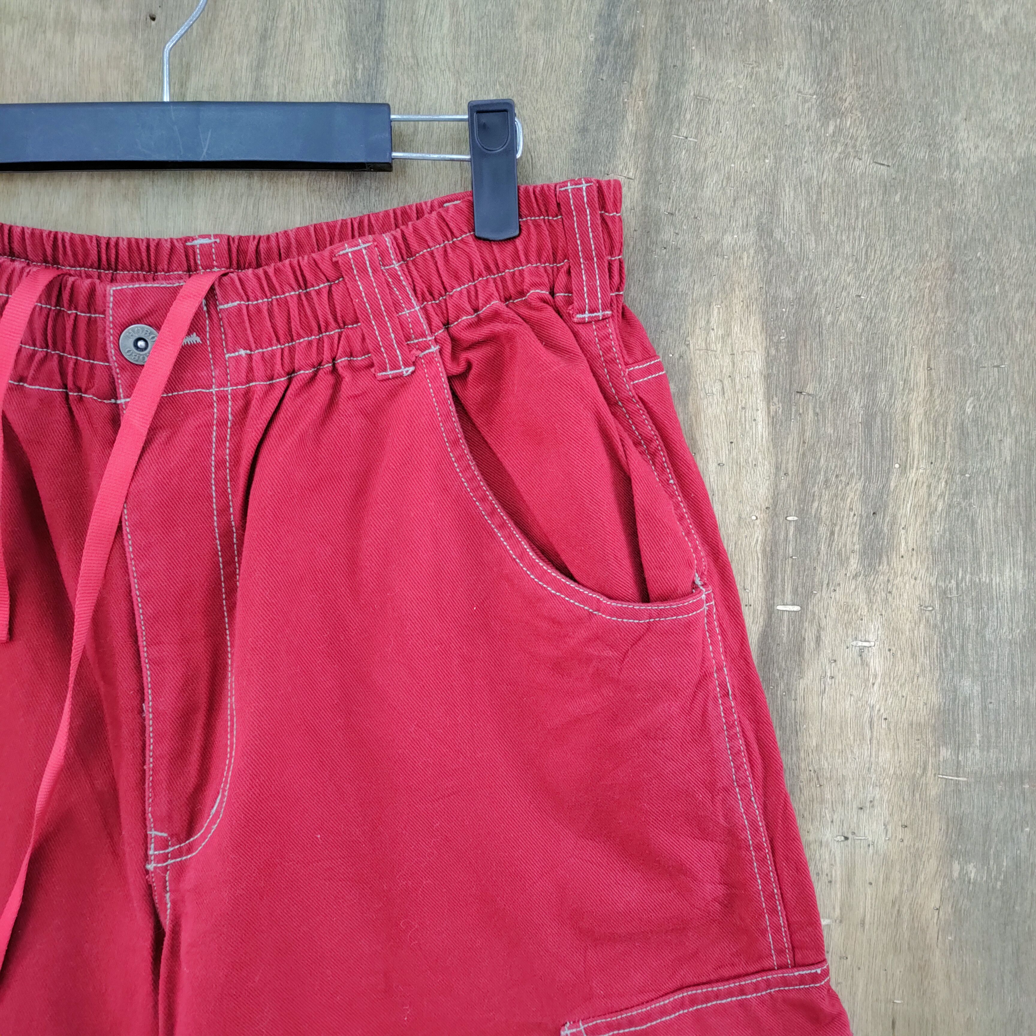 Hobo × Vintage HOBO RED BAGGY CARGO PANTS Size US 32 / EU 48 - 4 Thumbnail