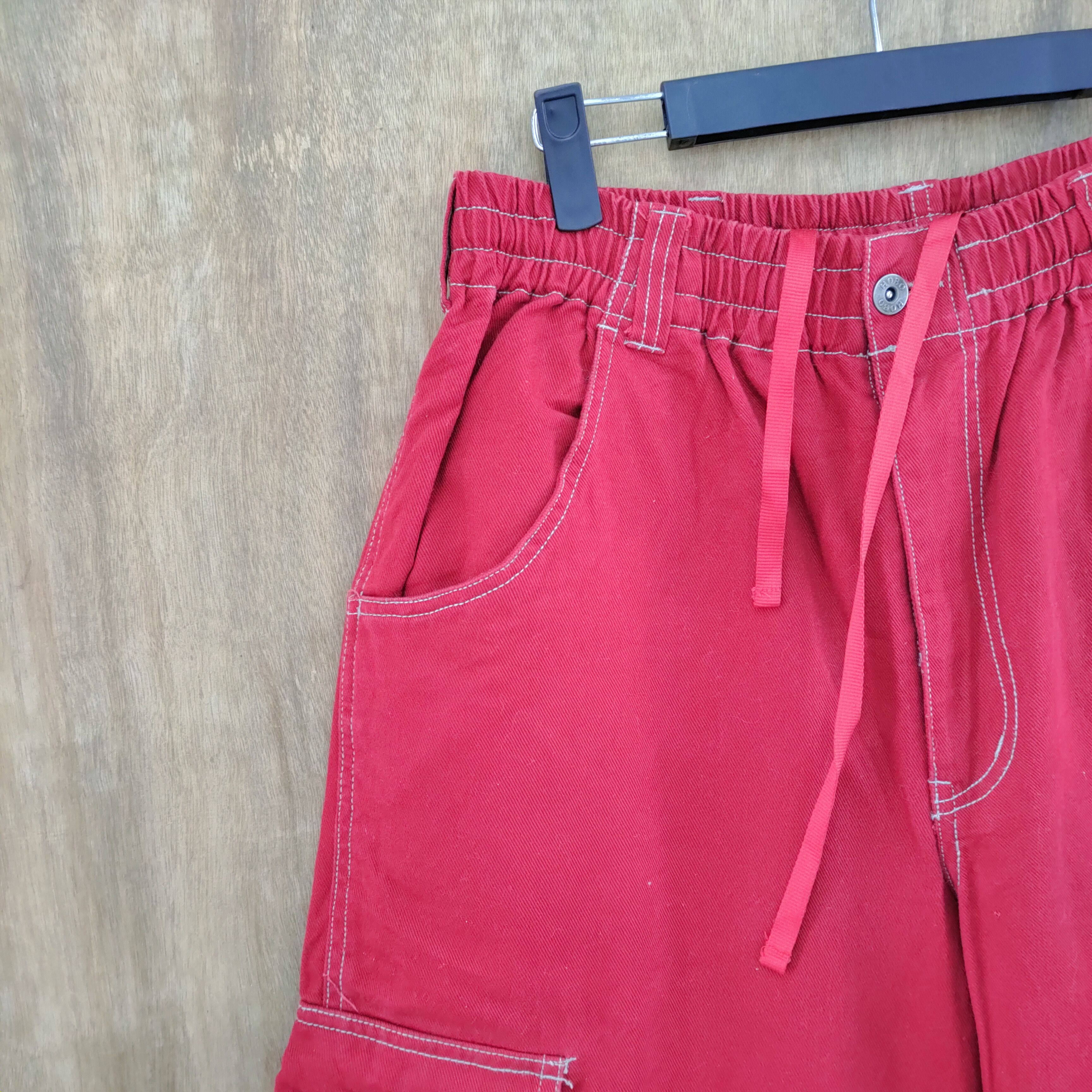 Hobo × Vintage HOBO RED BAGGY CARGO PANTS Size US 32 / EU 48 - 5 Thumbnail