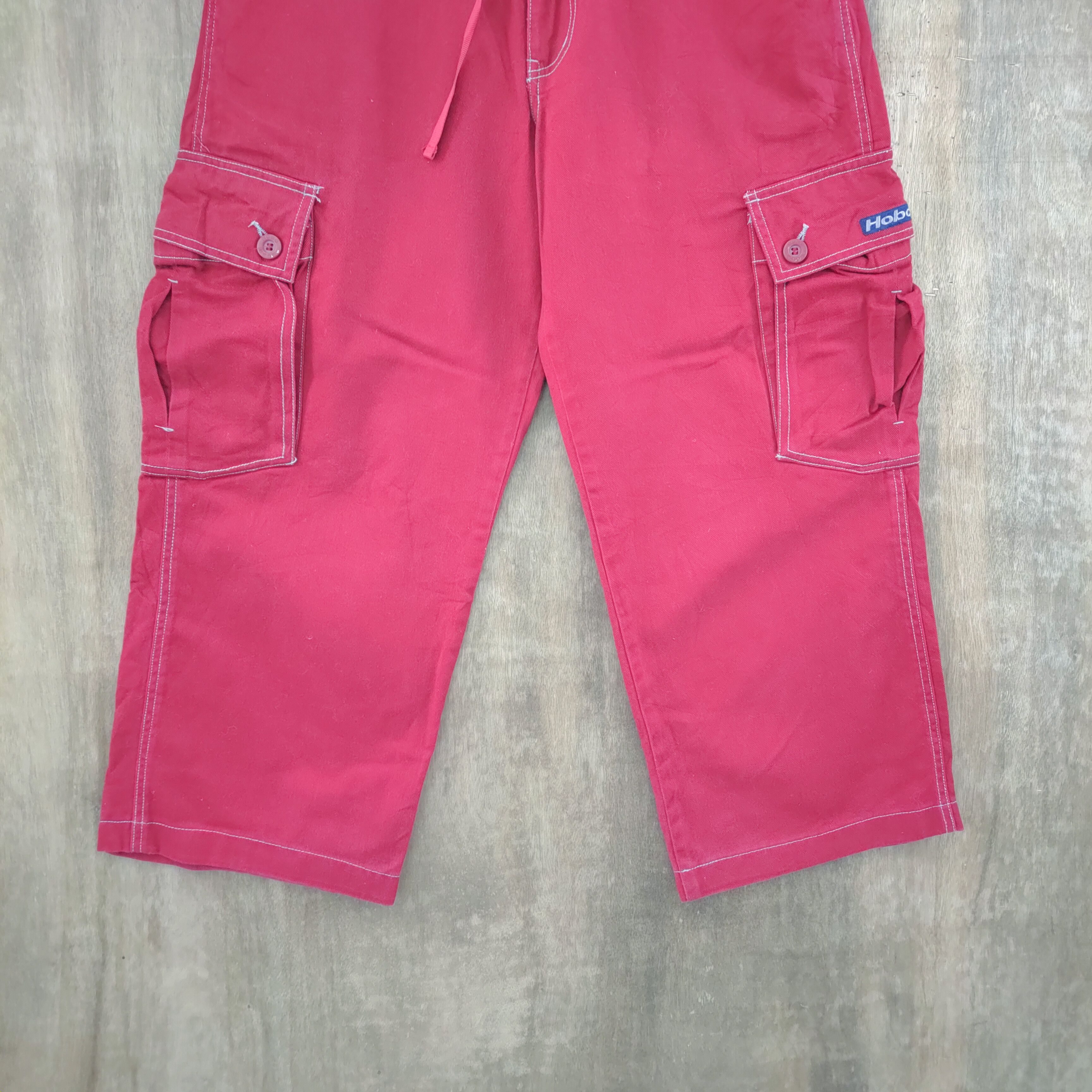 Hobo × Vintage HOBO RED BAGGY CARGO PANTS Size US 32 / EU 48 - 3 Thumbnail