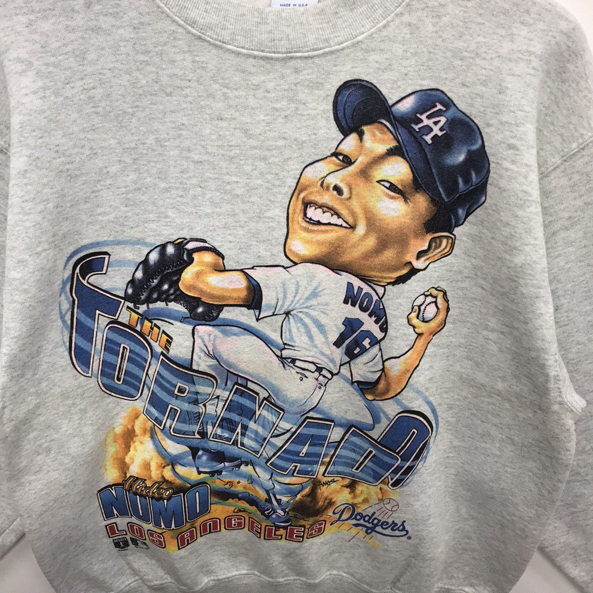 MLB × Salem Sportswear Rare!! Vintage Salem Sportswear MLB Hideo Nomo LA Dodgers Size US M / EU 48-50 / 2 - 7 Thumbnail