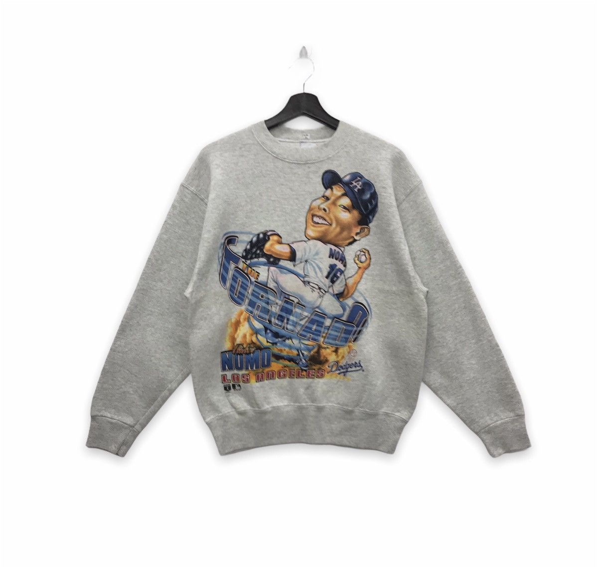 MLB × Salem Sportswear Rare!! Vintage Salem Sportswear MLB Hideo Nomo LA Dodgers Size US M / EU 48-50 / 2 - 1 Thumbnail