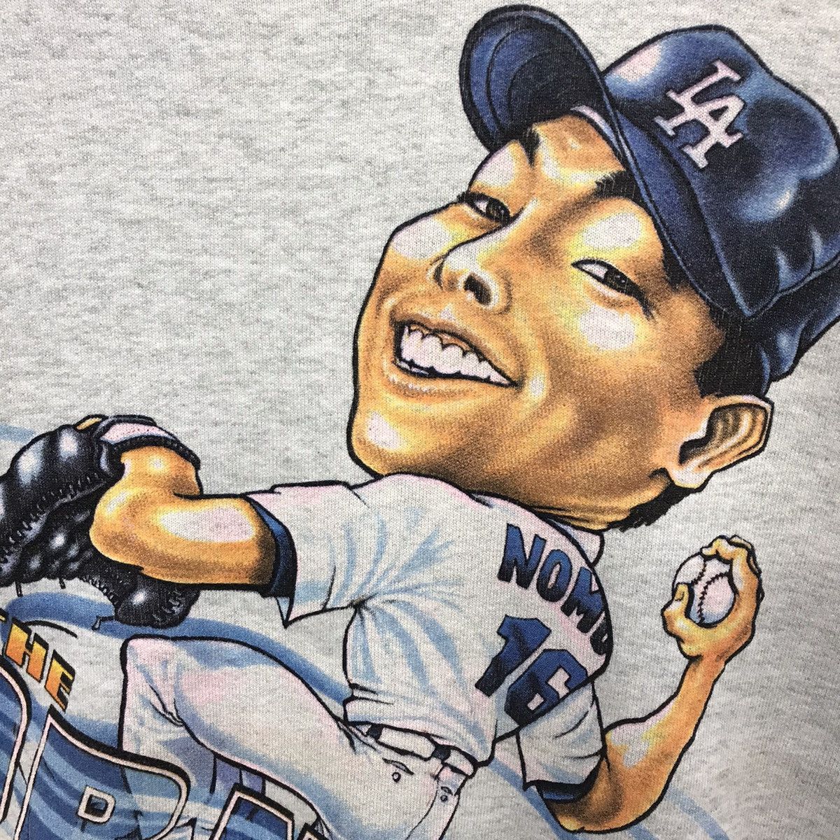 MLB × Salem Sportswear Rare!! Vintage Salem Sportswear MLB Hideo Nomo LA Dodgers Size US M / EU 48-50 / 2 - 10 Thumbnail
