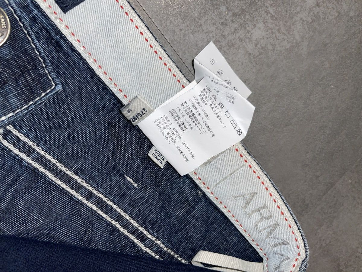 Emporio Armani !DS! Armani Jeans Big Logo Full Paint Indigo Denim Size US 32 / EU 48 - 21 Thumbnail