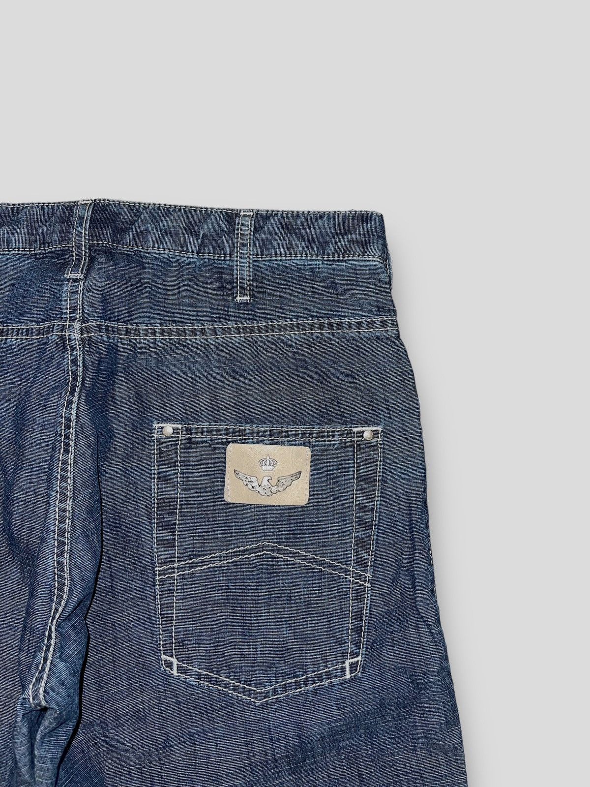 Emporio Armani !DS! Armani Jeans Big Logo Full Paint Indigo Denim Size US 32 / EU 48 - 16 Thumbnail