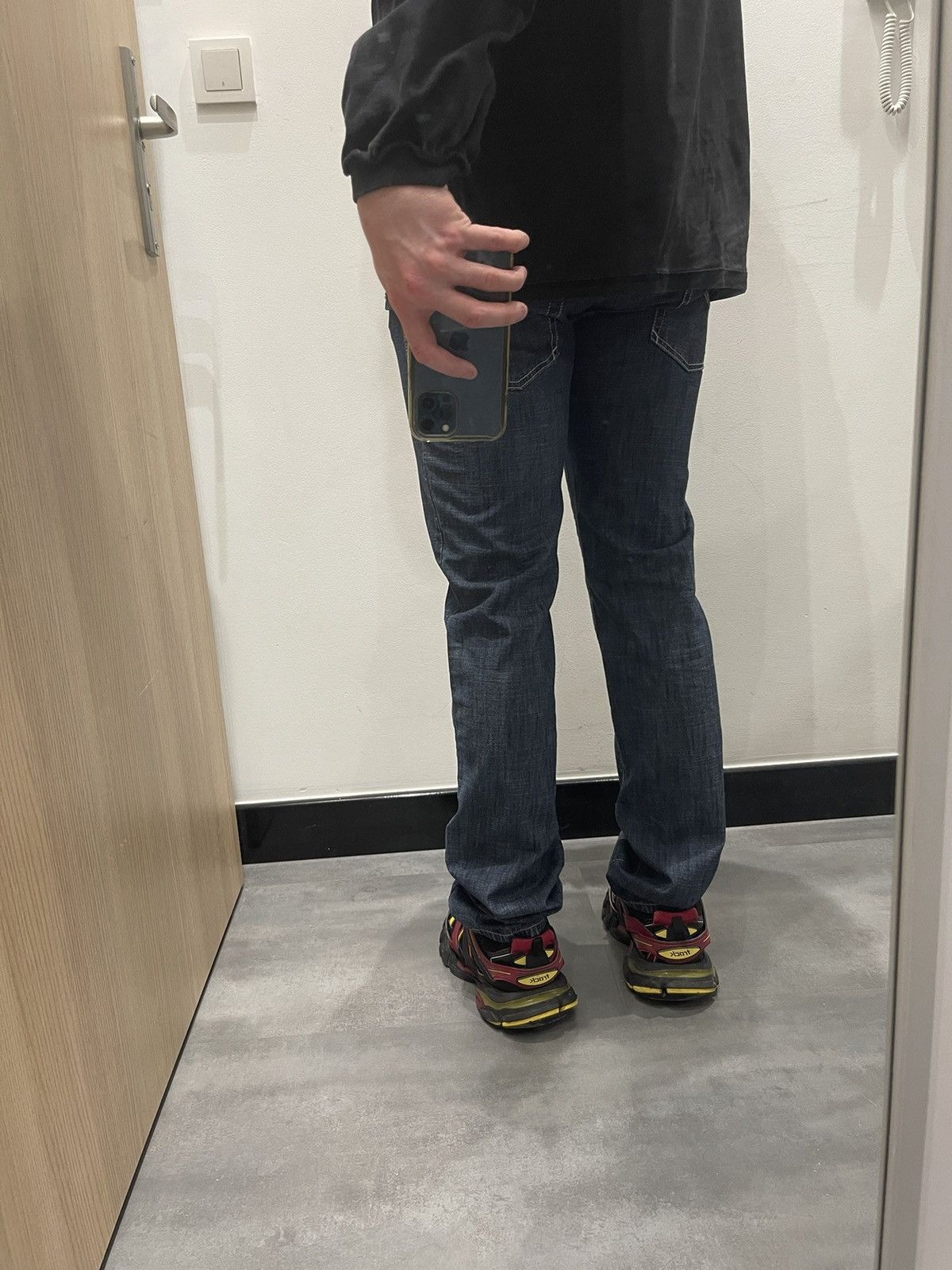Emporio Armani !DS! Armani Jeans Big Logo Full Paint Indigo Denim Size US 32 / EU 48 - 7 Thumbnail
