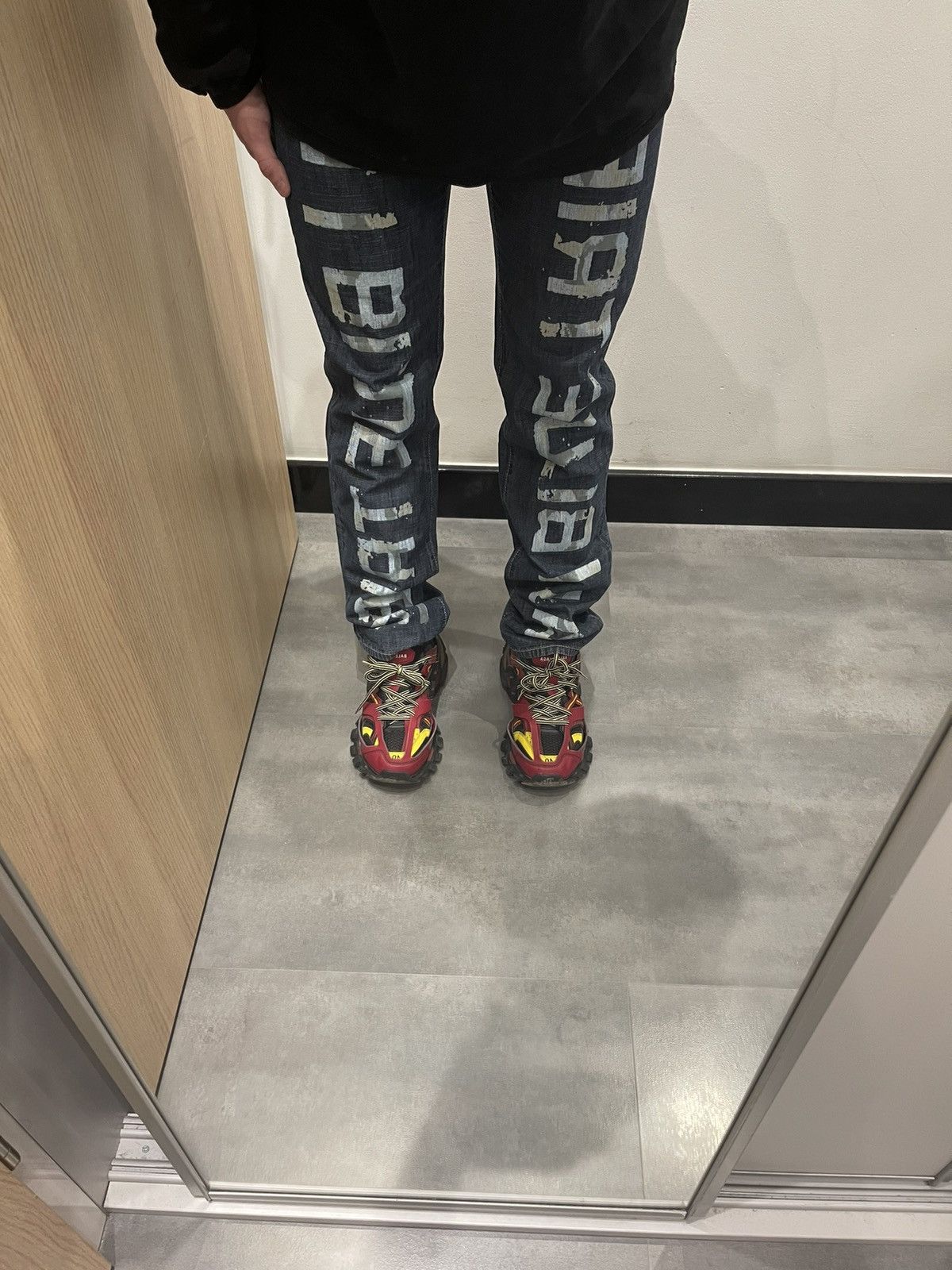 Emporio Armani !DS! Armani Jeans Big Logo Full Paint Indigo Denim Size US 32 / EU 48 - 2 Thumbnail