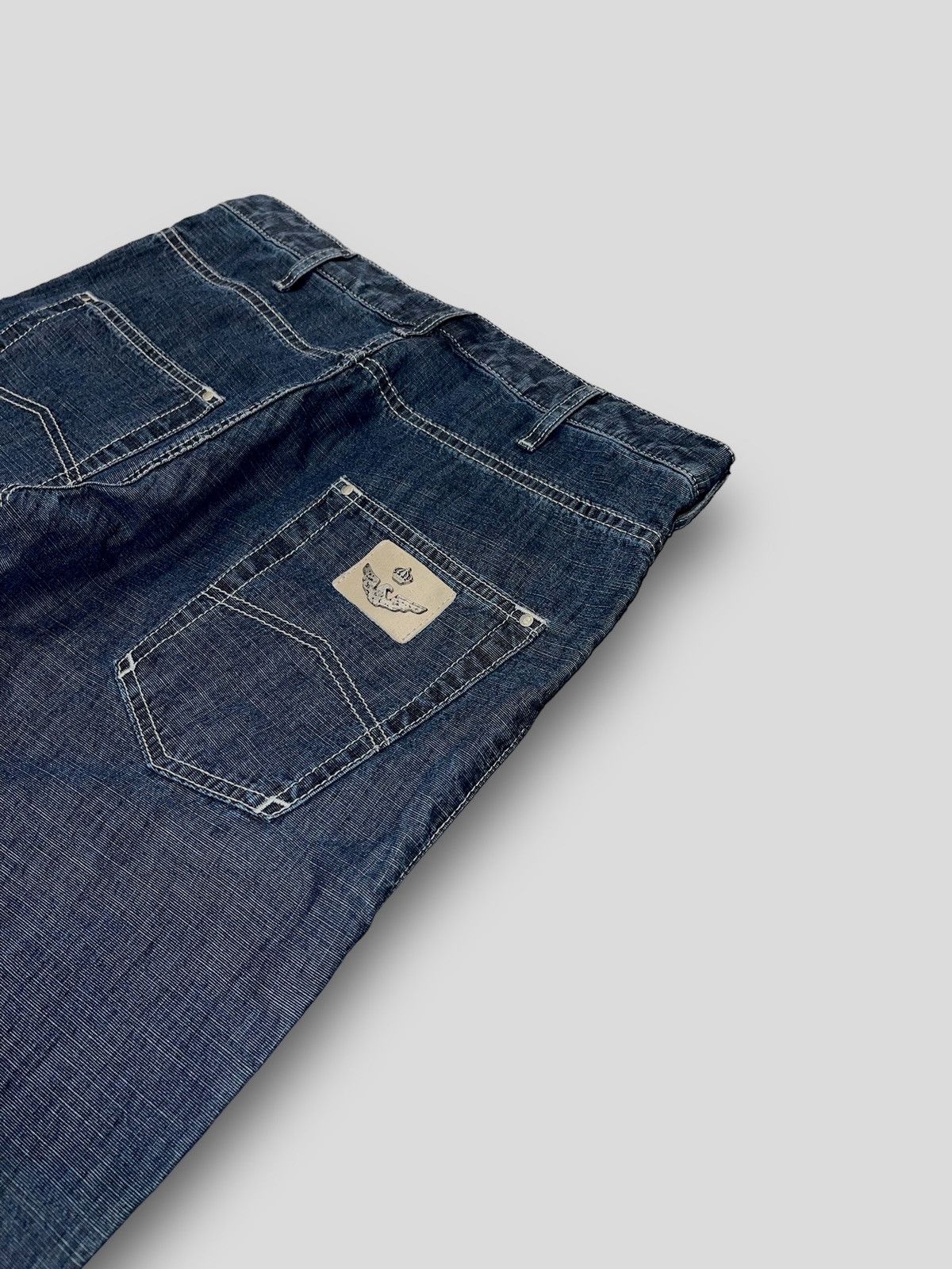 Emporio Armani !DS! Armani Jeans Big Logo Full Paint Indigo Denim Size US 32 / EU 48 - 15 Thumbnail