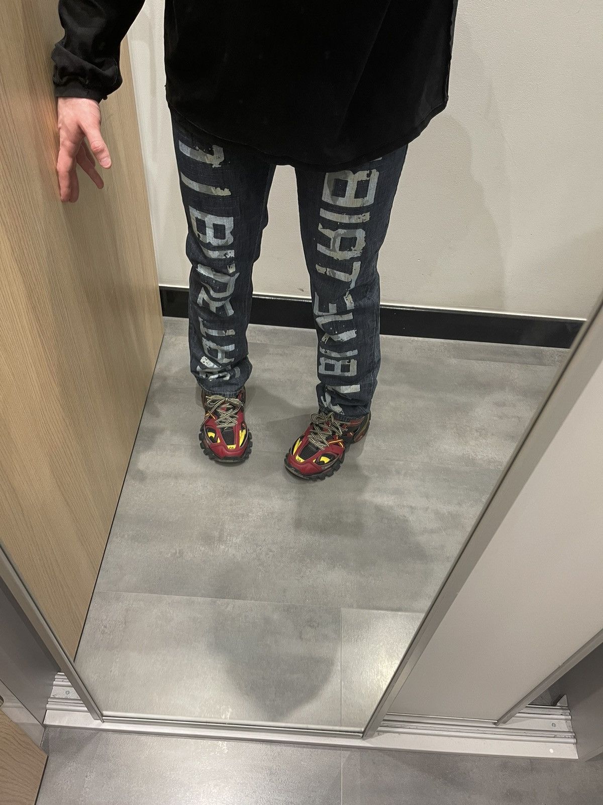 Emporio Armani !DS! Armani Jeans Big Logo Full Paint Indigo Denim Size US 32 / EU 48 - 5 Thumbnail