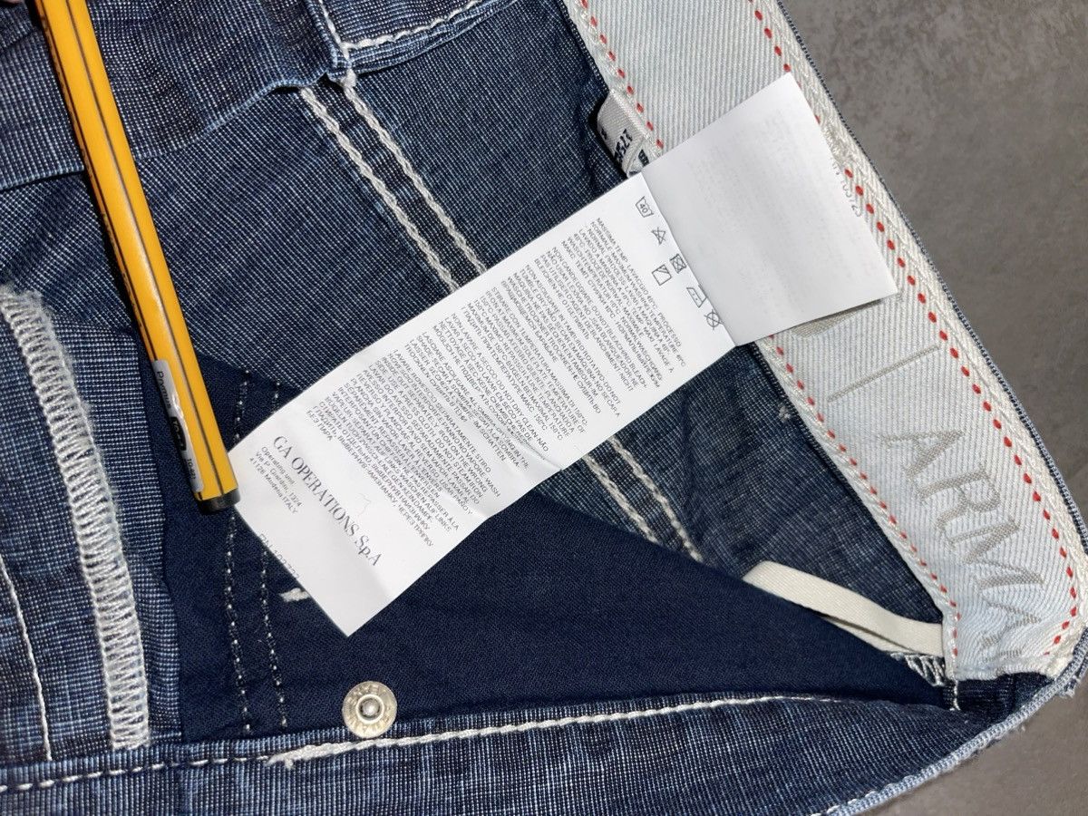 Emporio Armani !DS! Armani Jeans Big Logo Full Paint Indigo Denim Size US 32 / EU 48 - 20 Thumbnail
