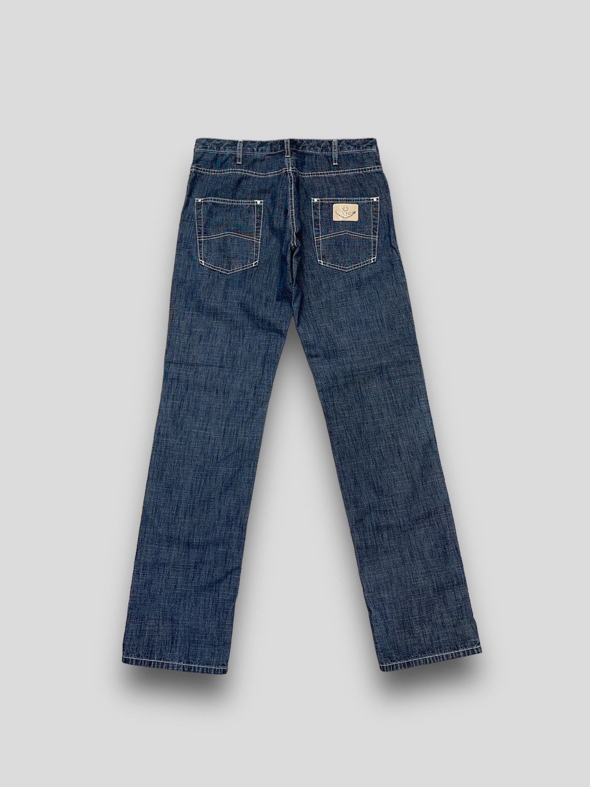 Emporio Armani !DS! Armani Jeans Big Logo Full Paint Indigo Denim Size US 32 / EU 48 - 13 Thumbnail