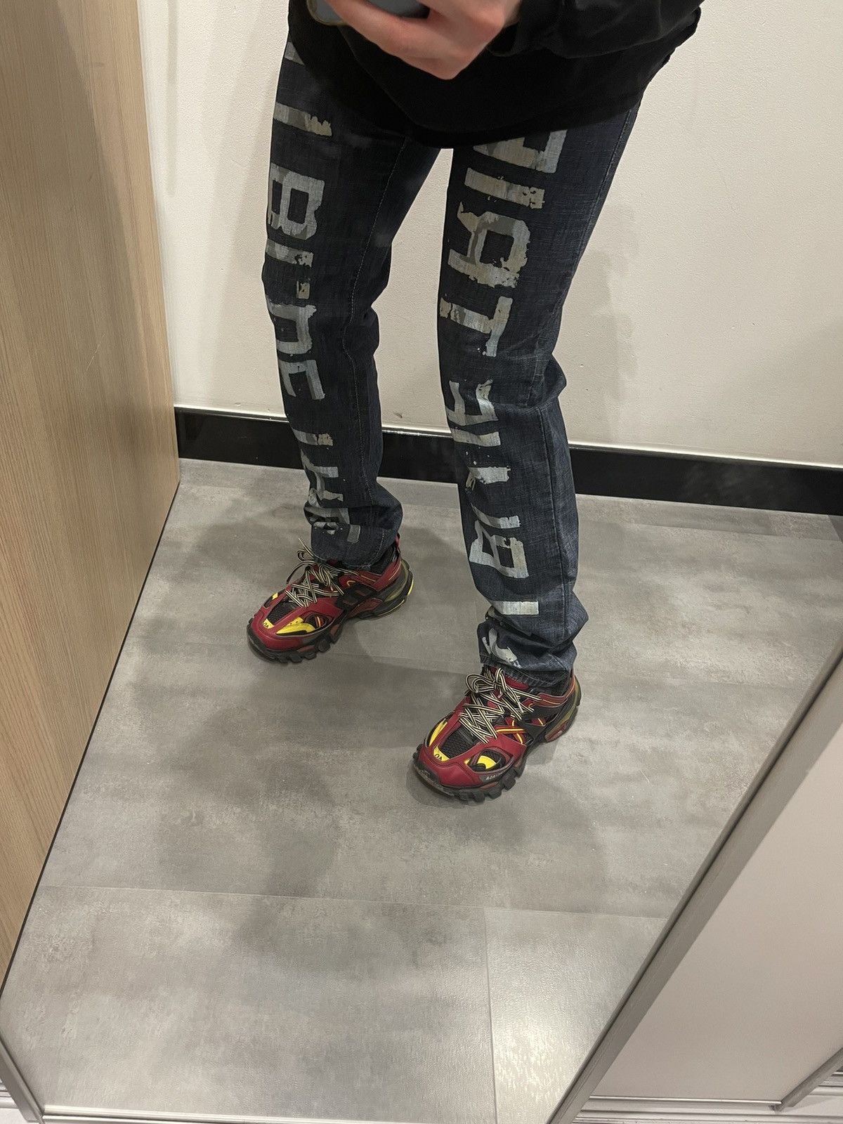 Emporio Armani !DS! Armani Jeans Big Logo Full Paint Indigo Denim Size US 32 / EU 48 - 4 Thumbnail