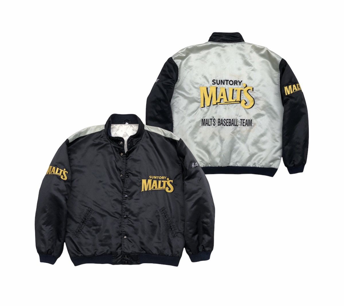 Vintage Vintage90s Bomber Suntory Malts Baseball Team Jacket Size L Size US L / EU 52-54 / 3 - 1 Thumbnail