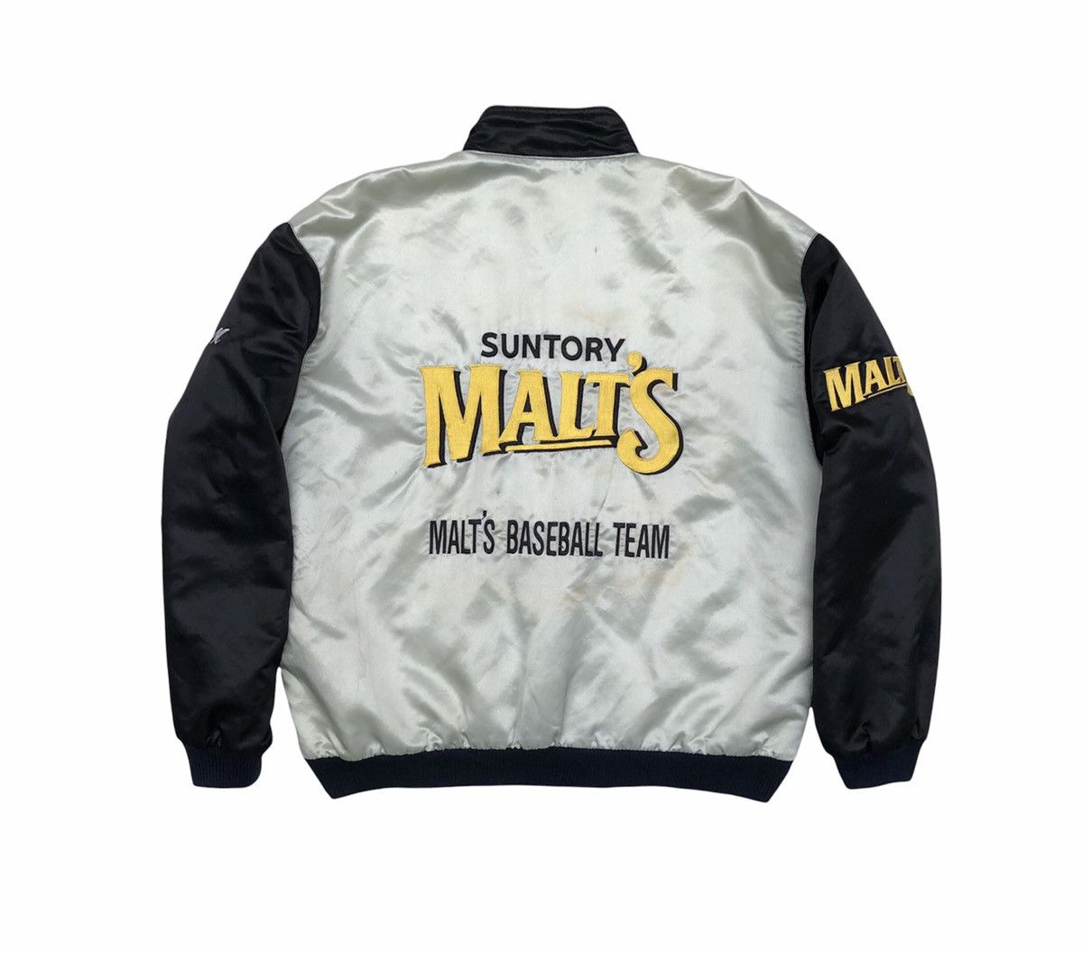 Vintage Vintage90s Bomber Suntory Malts Baseball Team Jacket Size L Size US L / EU 52-54 / 3 - 3 Thumbnail
