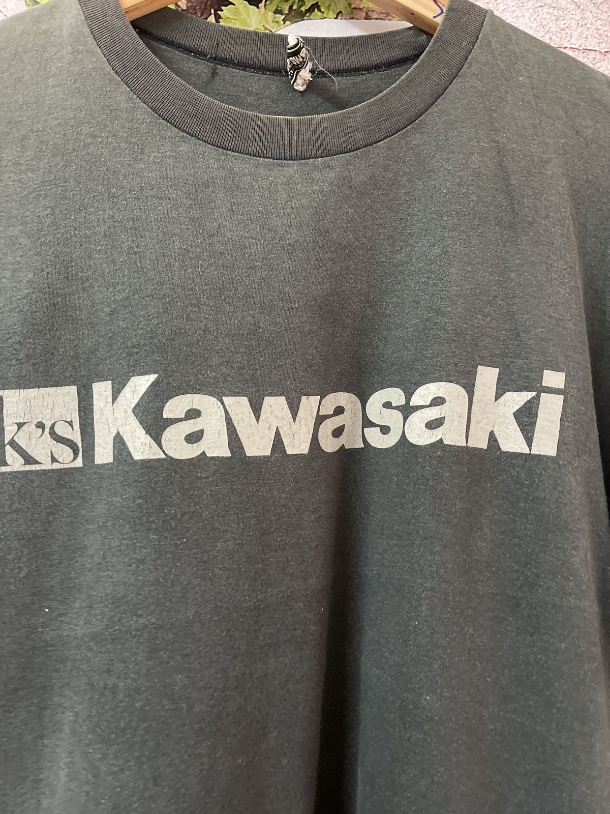 Japanese Brand VINTAGE SINGLE STITCH KAWASAKI RACING SPELLOUT VERY RARE Size US M / EU 48-50 / 2 - 9 Thumbnail