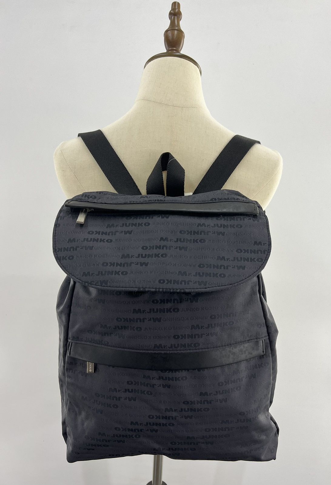 Mr. Junko Nylon Backpack Vintage Fashion Full printed Size ONE SIZE - 2 Thumbnail
