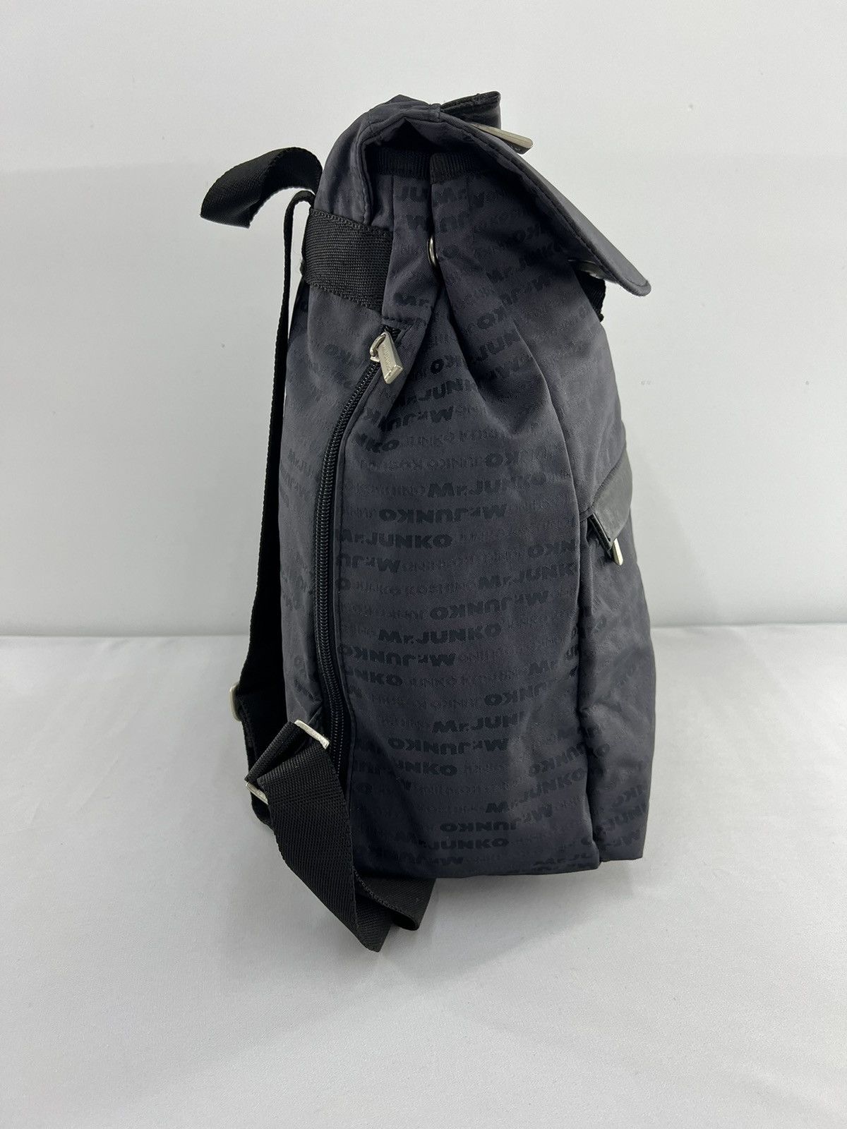 Mr. Junko Nylon Backpack Vintage Fashion Full printed Size ONE SIZE - 7 Thumbnail