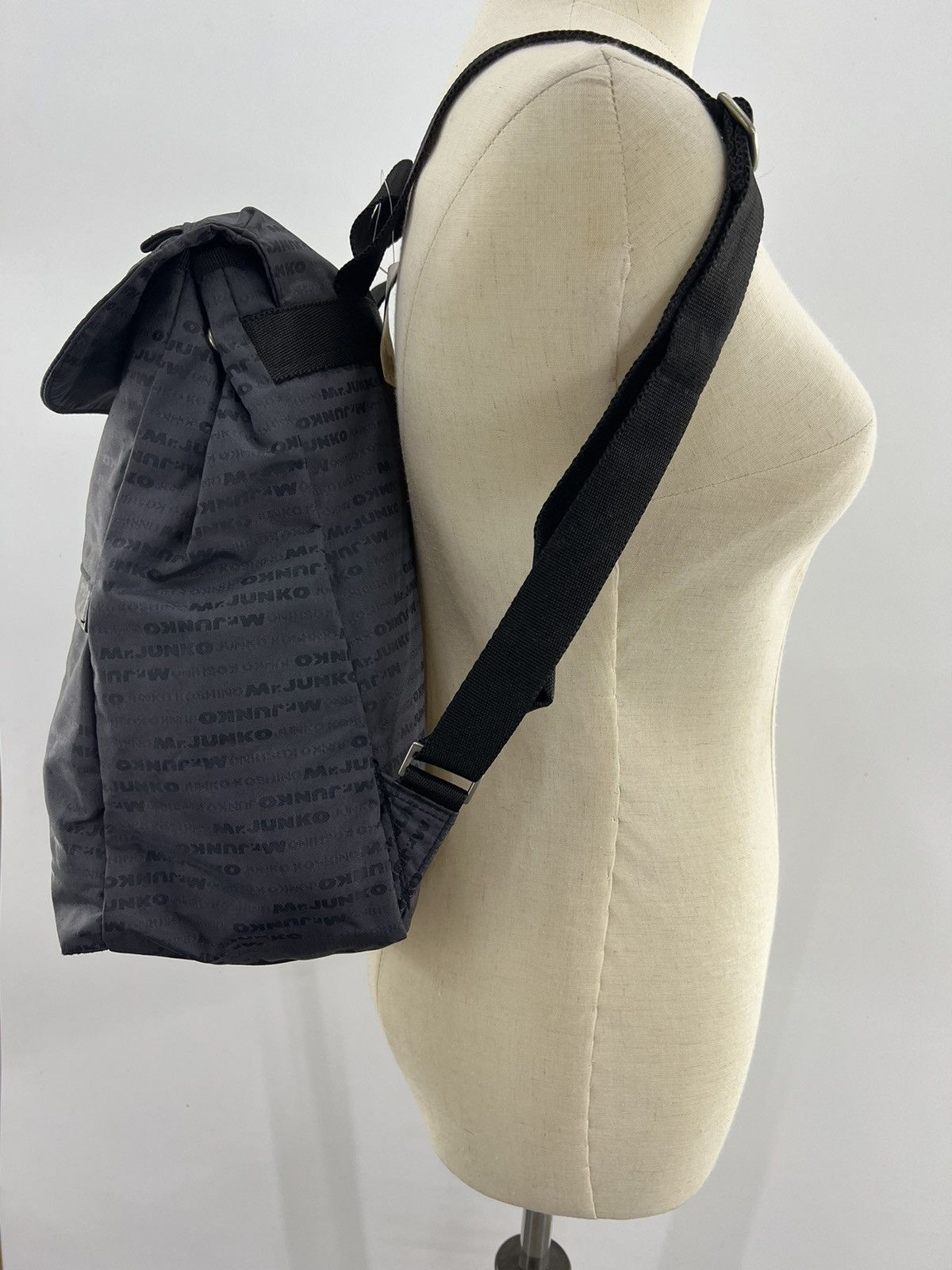 Mr. Junko Nylon Backpack Vintage Fashion Full printed Size ONE SIZE - 5 Thumbnail