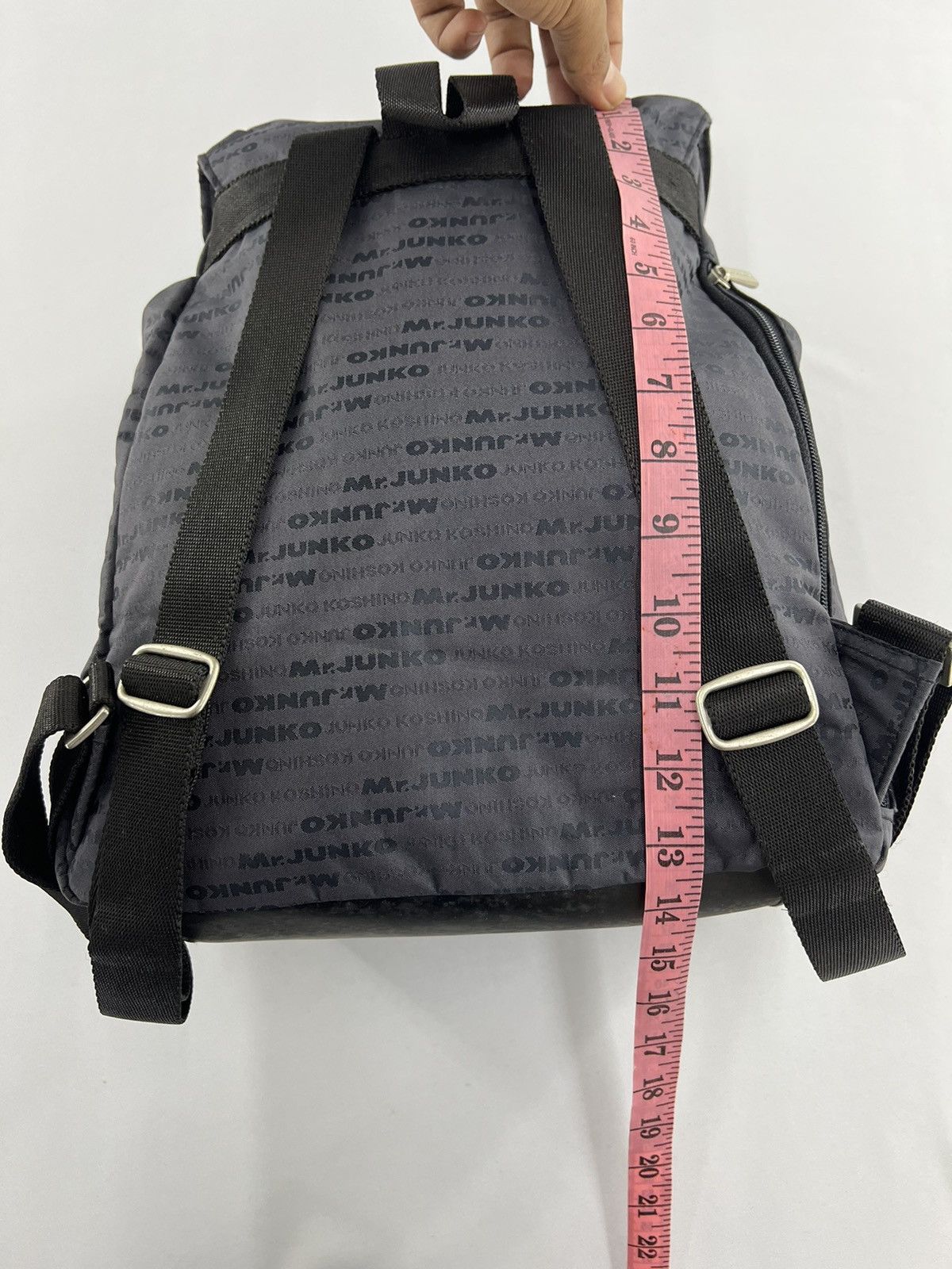 Mr. Junko Nylon Backpack Vintage Fashion Full printed Size ONE SIZE - 14 Thumbnail