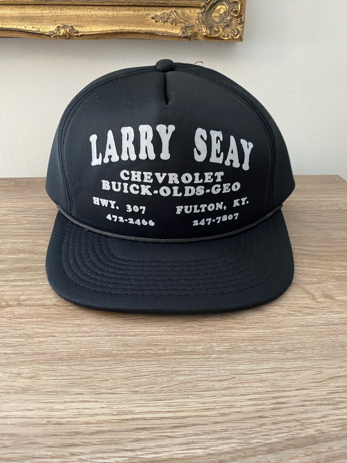 Chevrolet Vintage 80s Larry Seay Chevrolet Foam Snap Back Trucker Hat Size ONE SIZE - 1 Thumbnail