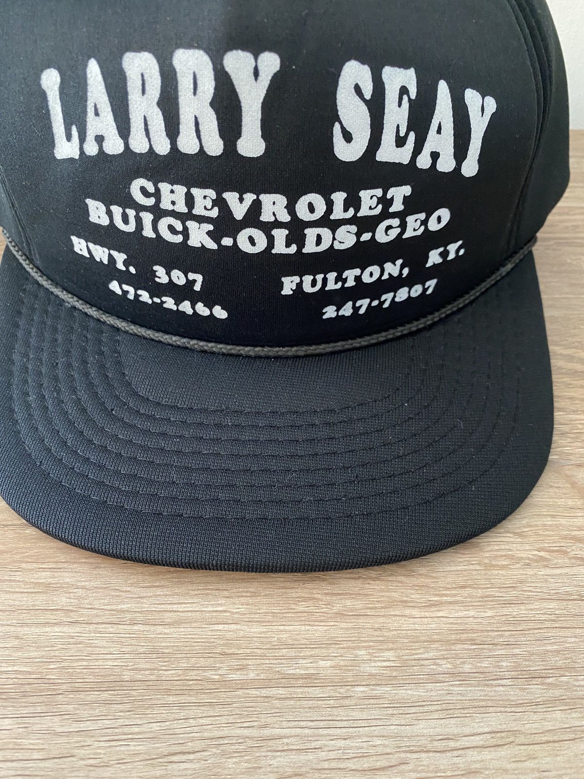 Chevrolet Vintage 80s Larry Seay Chevrolet Foam Snap Back Trucker Hat Size ONE SIZE - 3 Thumbnail