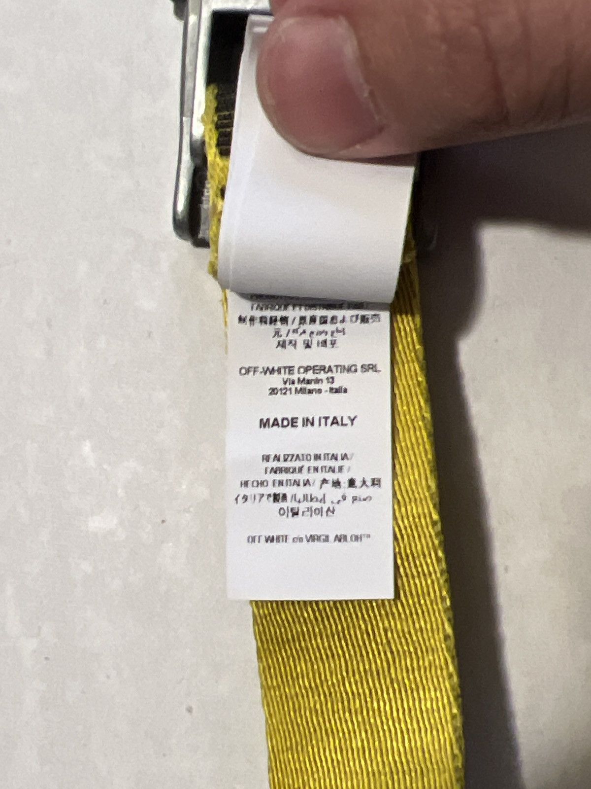 Off-White Off white industrial belt Size ONE SIZE - 5 Thumbnail