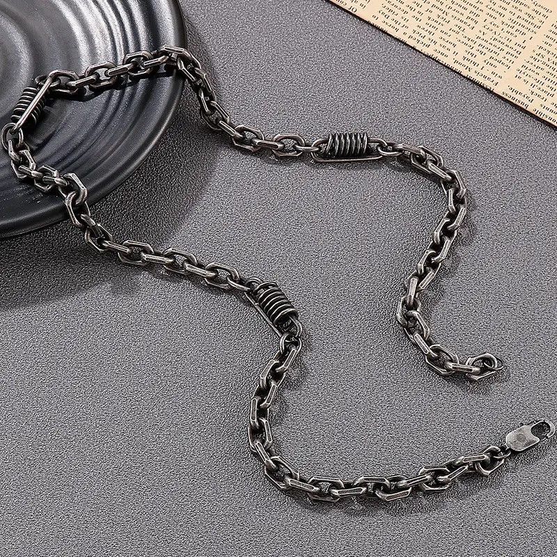 Jewelry 7MM Solid Stainless Steel Chain Necklaces Size ONE SIZE - 1 Thumbnail