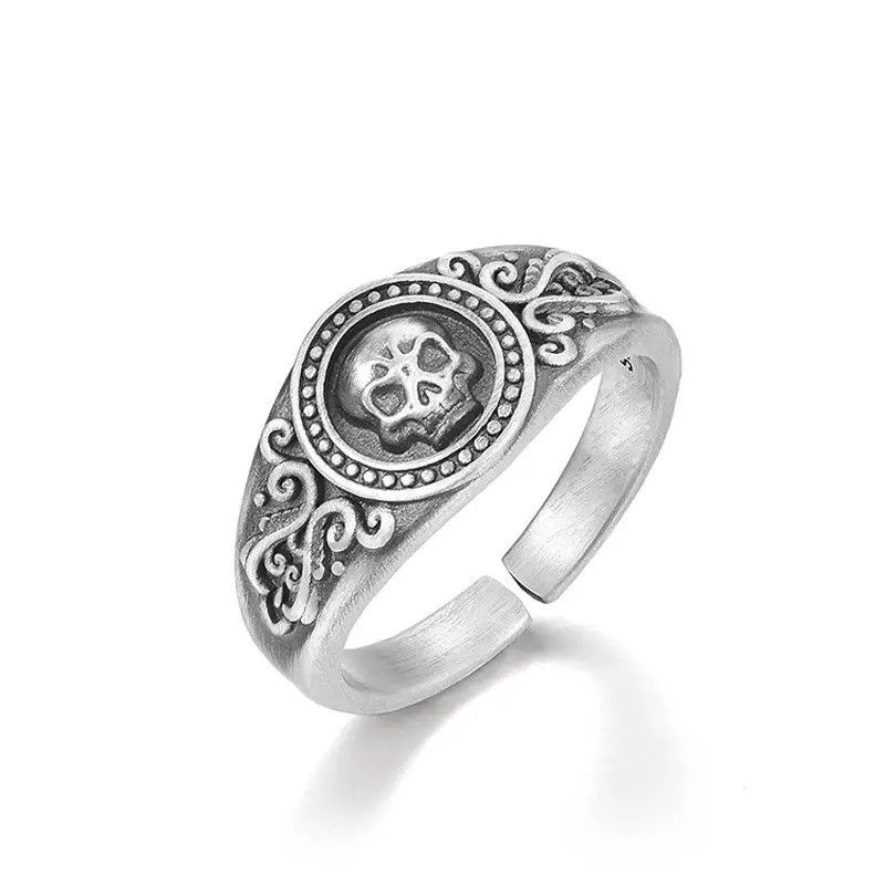 Jewelry × Vintage Retro Gothic Skull Rings Size ONE SIZE - 2 Thumbnail