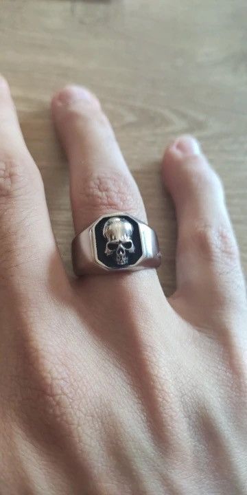 Jewelry Stainless Steel Skeleton Skull Ring Size ONE SIZE - 3 Thumbnail