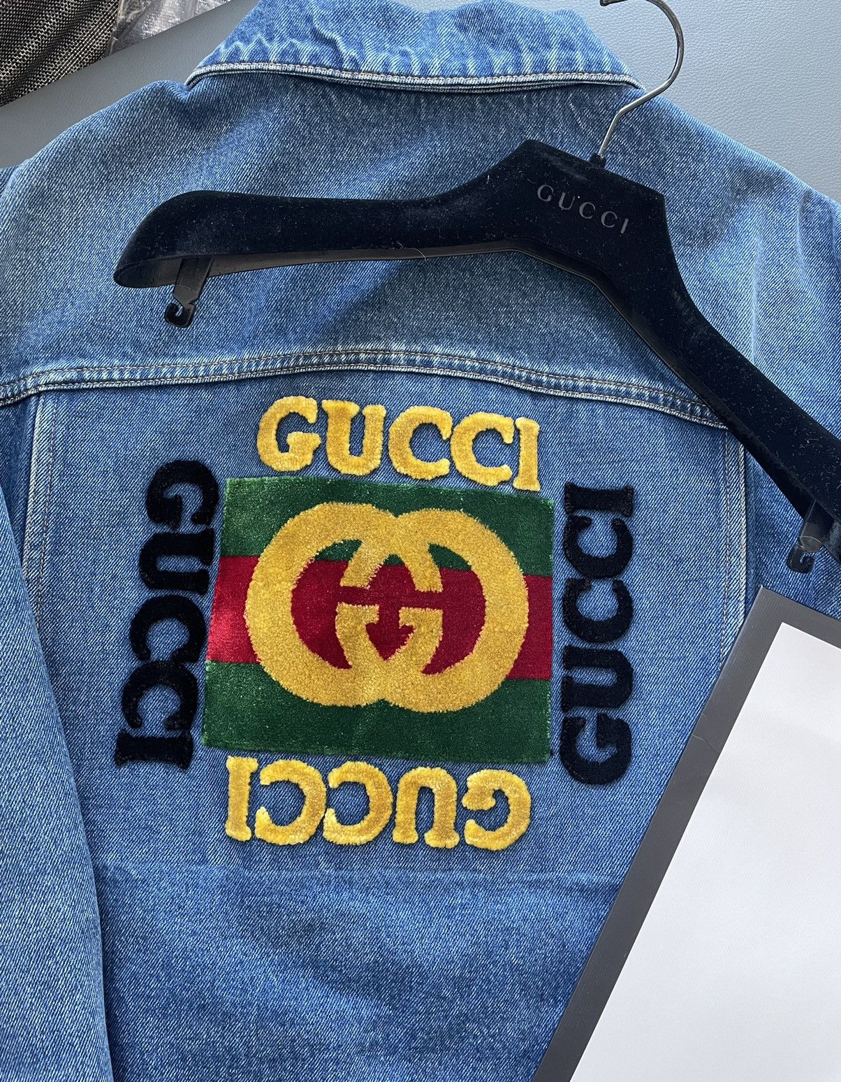 Gucci $3,300 Value Sold Out Super Runway Iconic Logo Denim Jacket Size US L / EU 52-54 / 3 - 4 Thumbnail