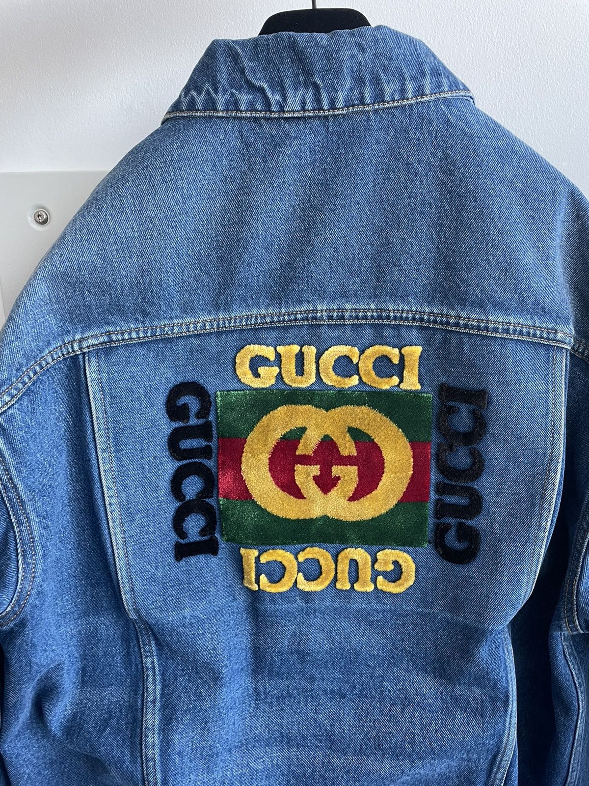 Gucci $3,300 Value Sold Out Super Runway Iconic Logo Denim Jacket Size US L / EU 52-54 / 3 - 19 Thumbnail