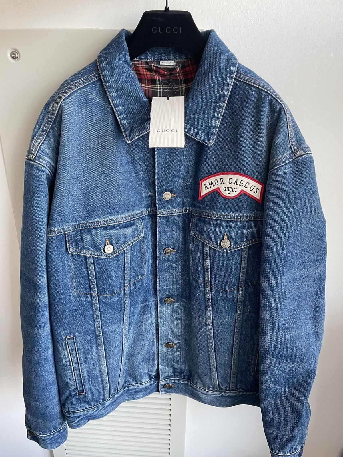 Gucci $3,300 Value Sold Out Super Runway Iconic Logo Denim Jacket Size US L / EU 52-54 / 3 - 6 Thumbnail