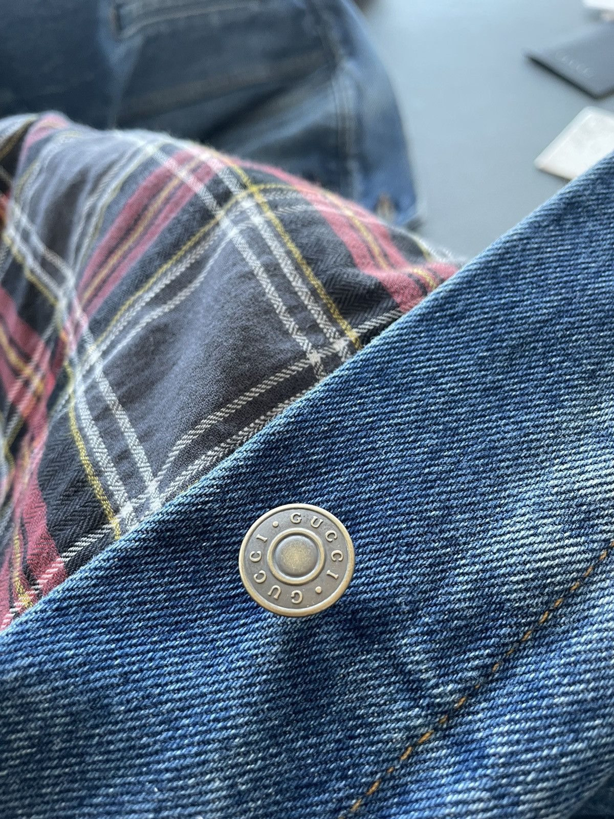Gucci $3,300 Value Sold Out Super Runway Iconic Logo Denim Jacket Size US L / EU 52-54 / 3 - 20 Thumbnail