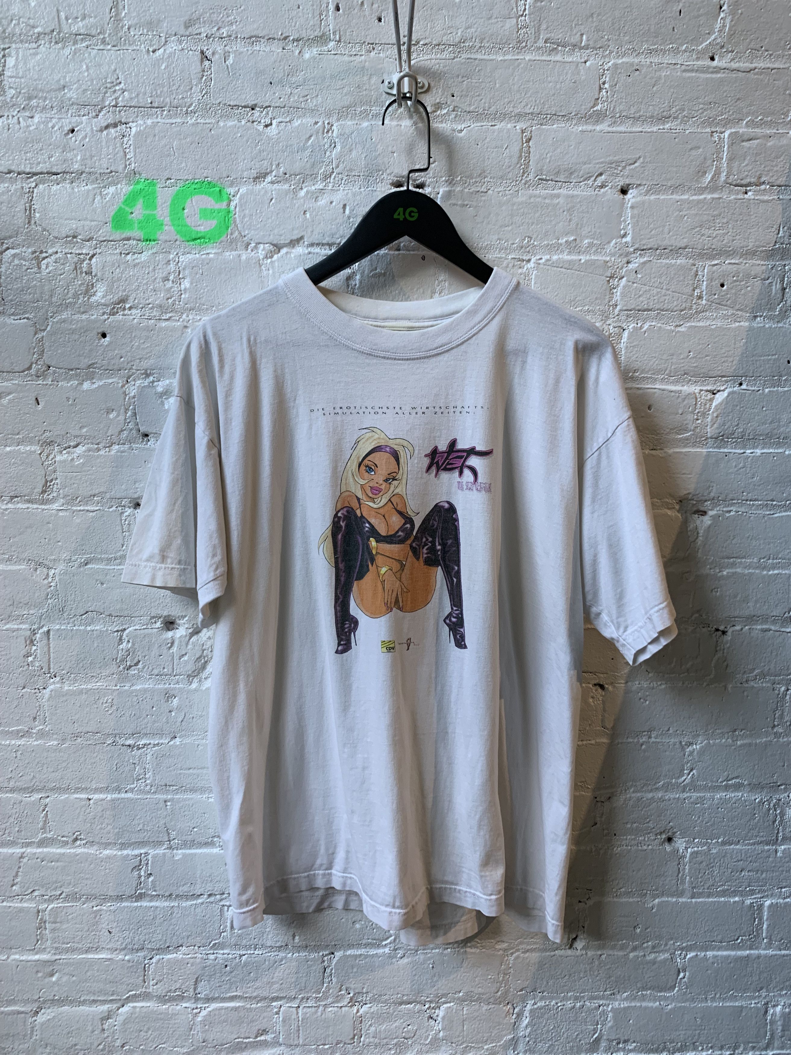 Vintage WET Hot Cartoon Girl Tee