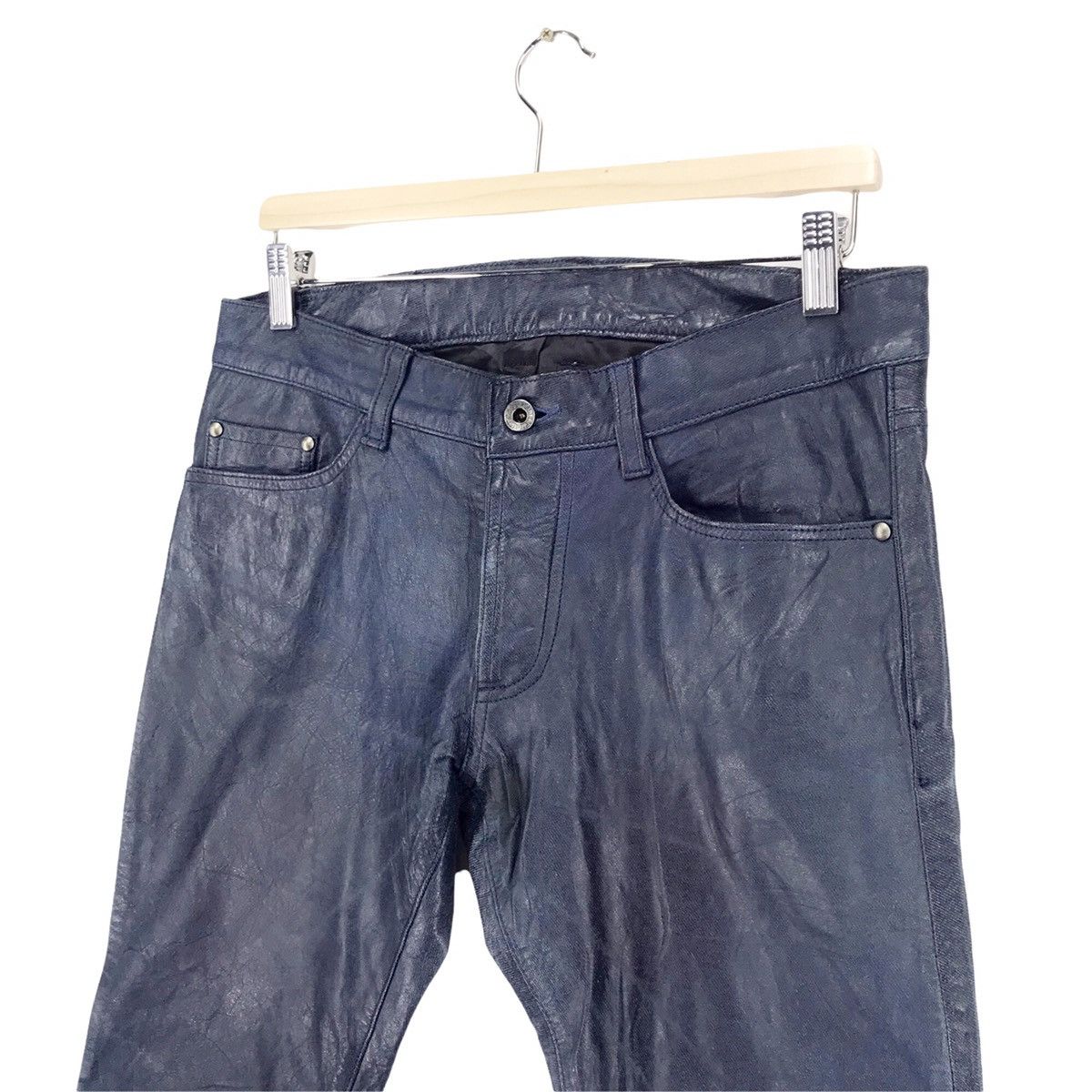 5351 POUR LES HOMMES × Genuine Leather 5351 Pour Les Hommes Leather Pants Size US 33 - 3 Thumbnail