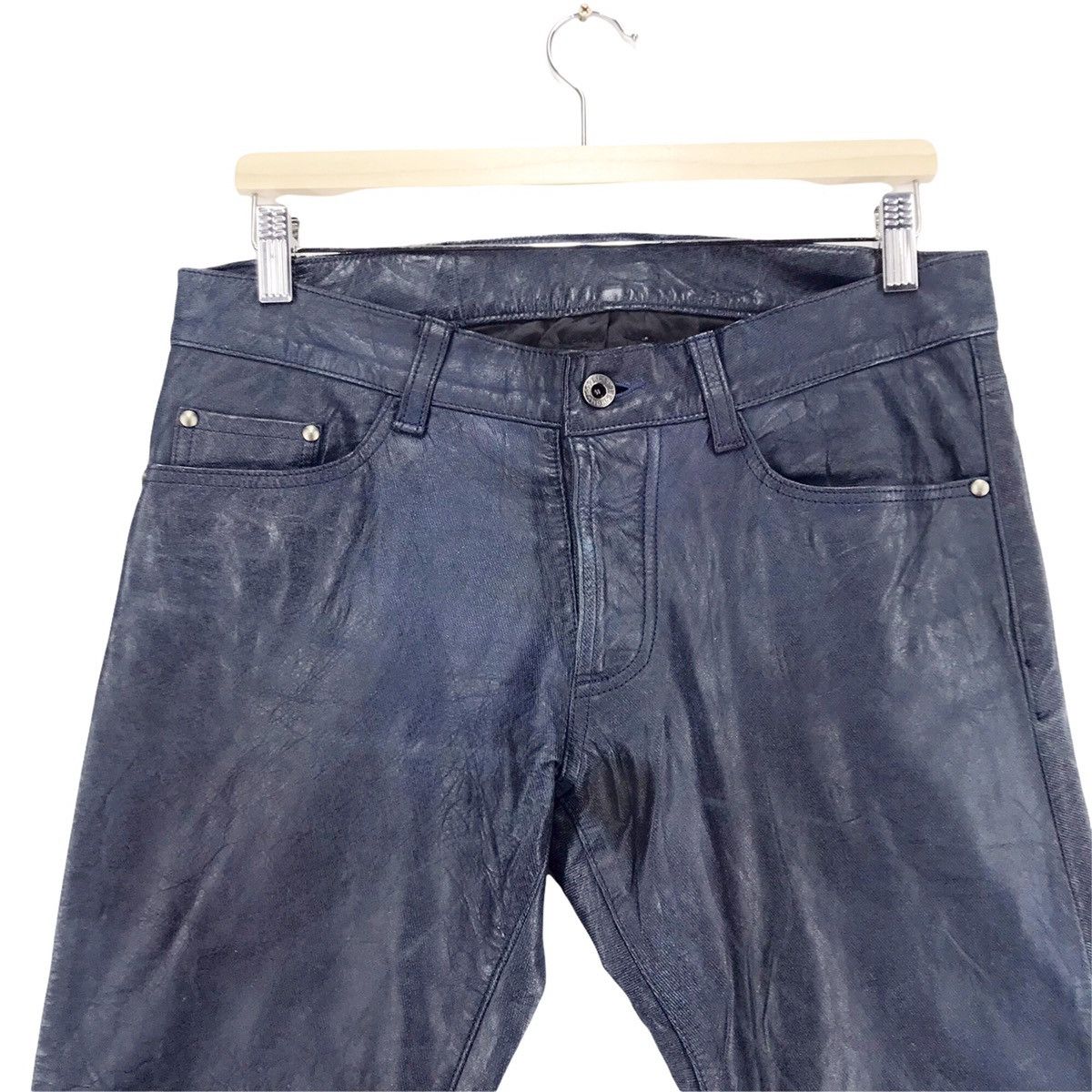 5351 POUR LES HOMMES × Genuine Leather 5351 Pour Les Hommes Leather Pants Size US 33 - 4 Thumbnail